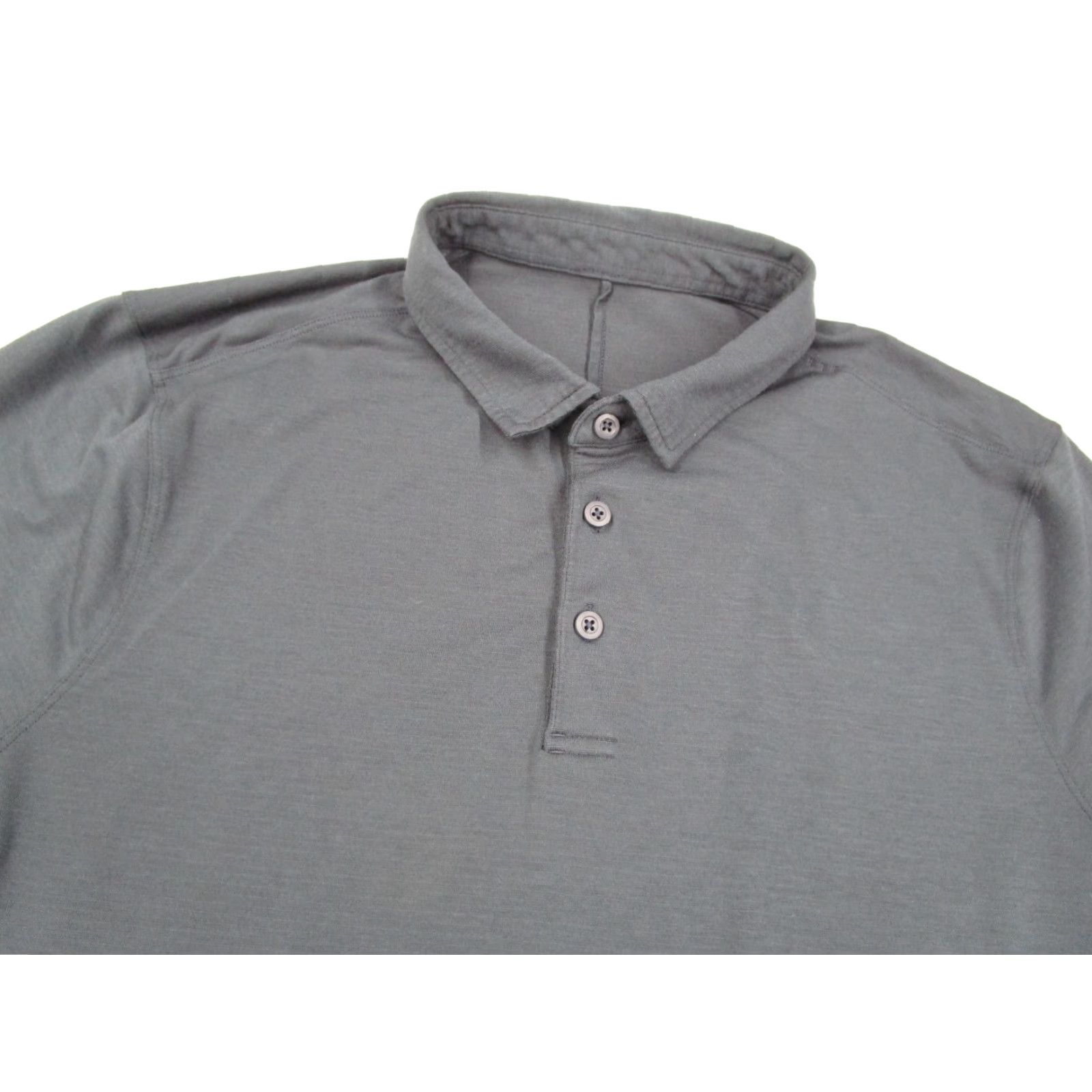Lululemon Lululemon Polo Shirt Mens M Blue Solid Golf Activewear Short Sleeve Polo Shirt Mens Size US M / EU 48-50 / 2 - 2 Thumbnail