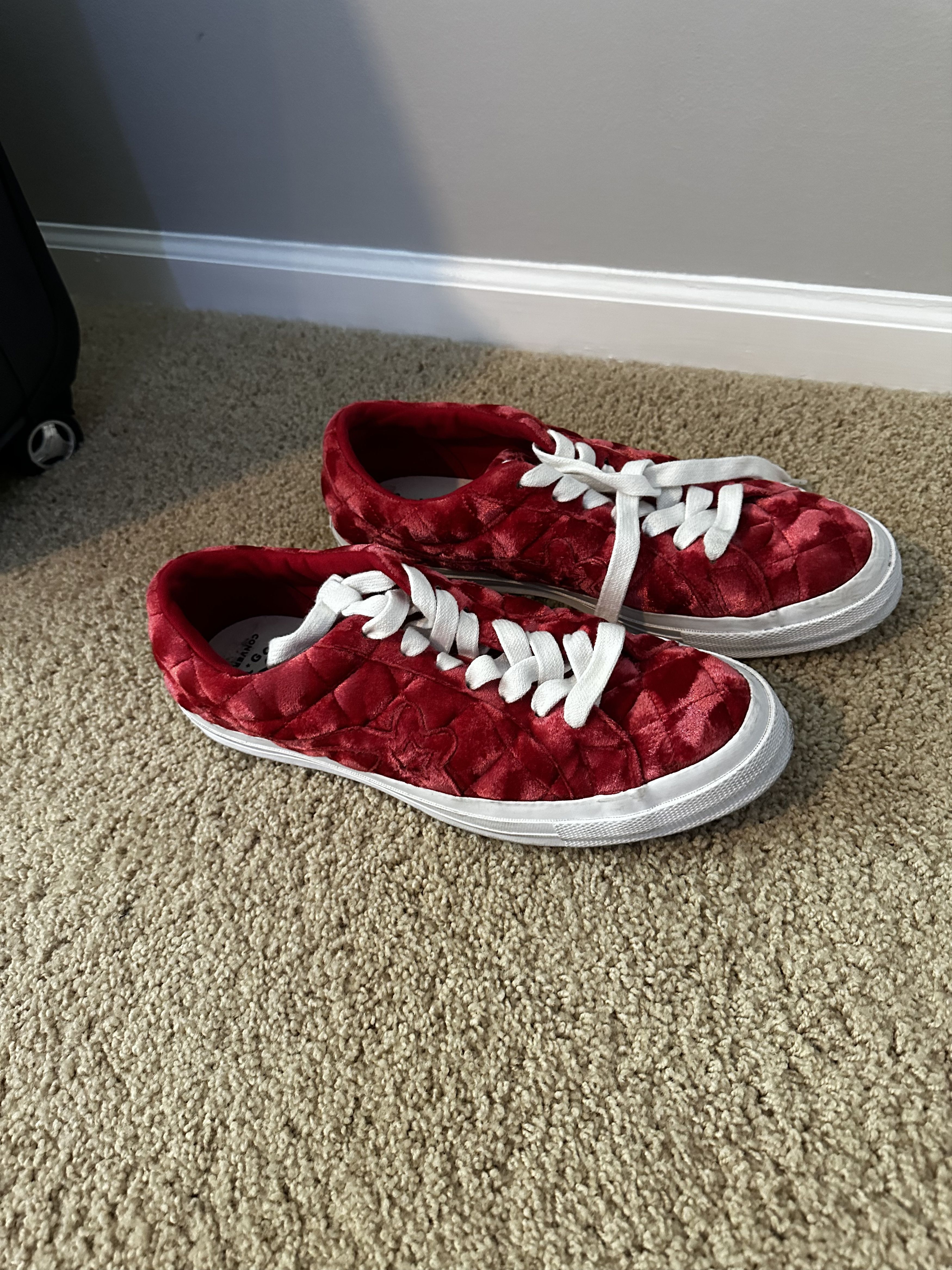 Golf le Fleur Golf Le Fleur Red Suede Sneakers Size US 11 / EU 44 - 1 Thumbnail