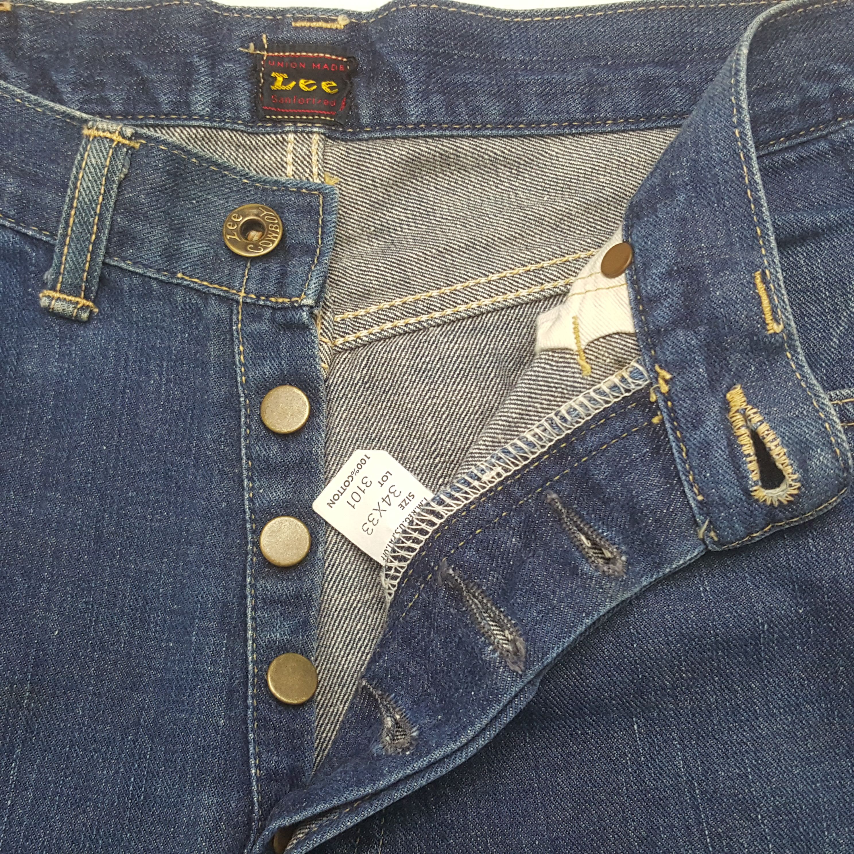 Lee Vintage Lee Selvedge Japanese Denim Jeans Size US 33 - 13 Thumbnail