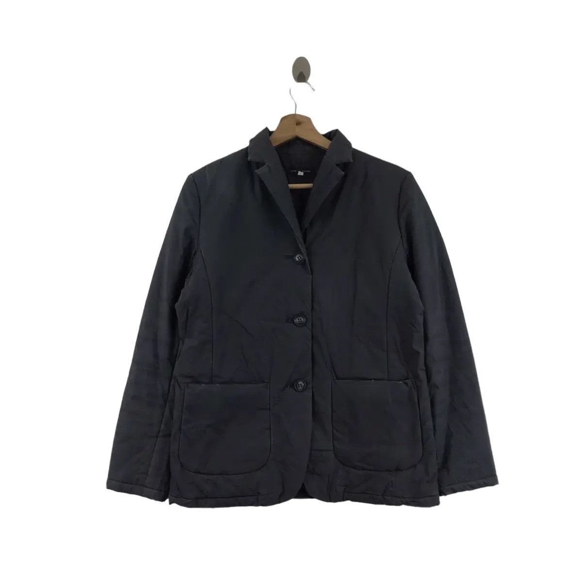 AUDREY And JOHN WAD Japanese Brand Black Quilted Blazer