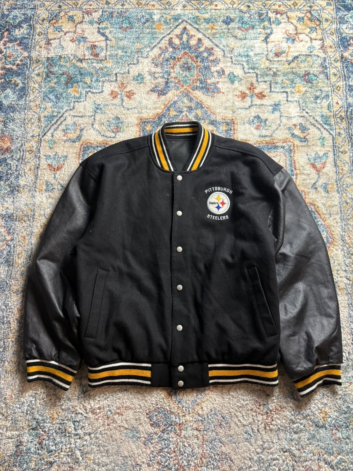 Reebok Vintage Reebok Jeff Hamilton Steelers Reversible Jacket Size US M / EU 48-50 / 2 - 3 Thumbnail
