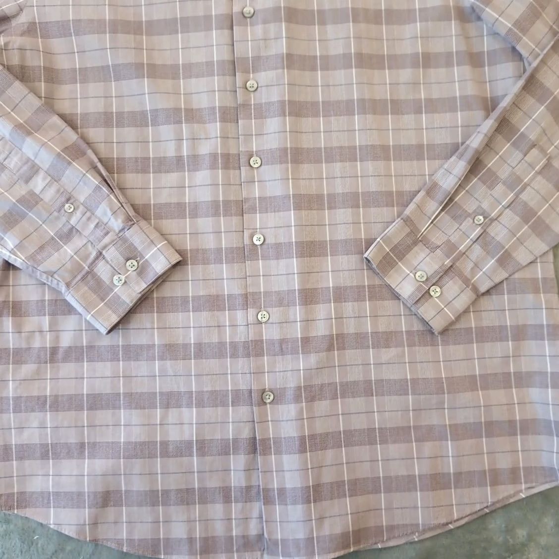 Apt. 9 Apt. 9 Shirt Mens XL Slim Fit Purple Plaid Long Sleeve Button Up Size US XL / EU 56 / 4 - 4 Thumbnail