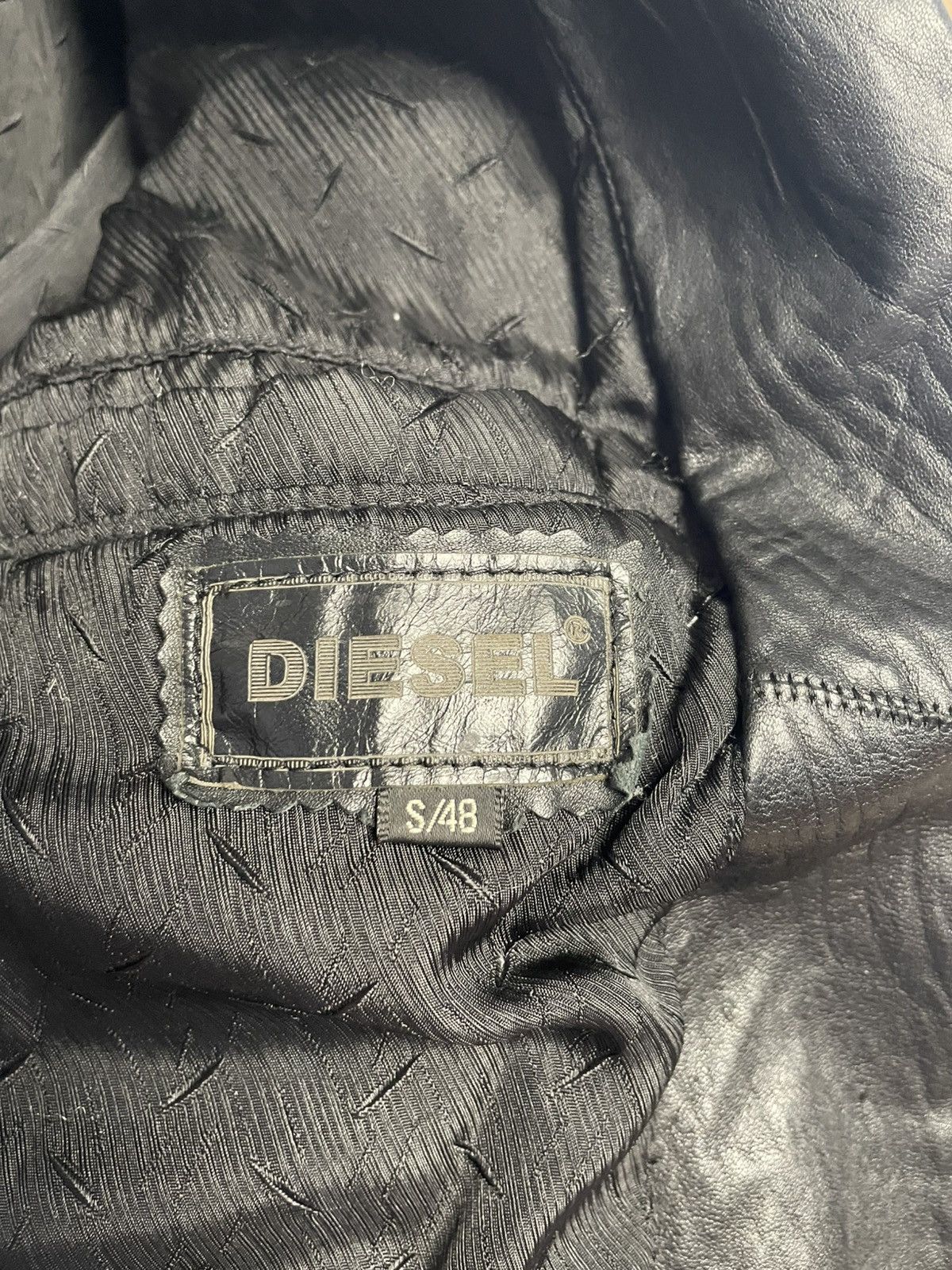 Diesel Vintage Black Diesel Leather Jacket Size US S / EU 44-46 / 1 - 10 Thumbnail