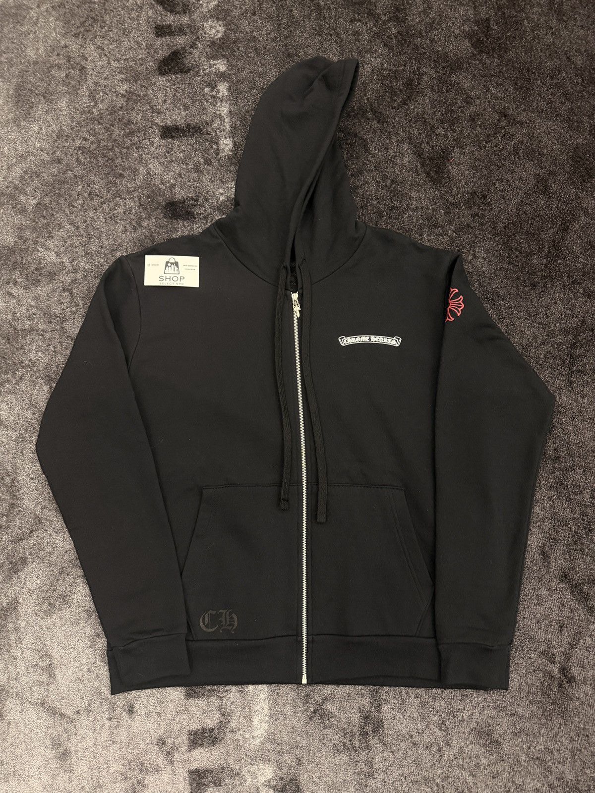 Chrome Hearts BRAND NEW CHROME HEARTS NYC EXCLUSIVE SCROLL ZIP UP HOODIE Size US M / EU 48-50 / 2 - 2 Thumbnail