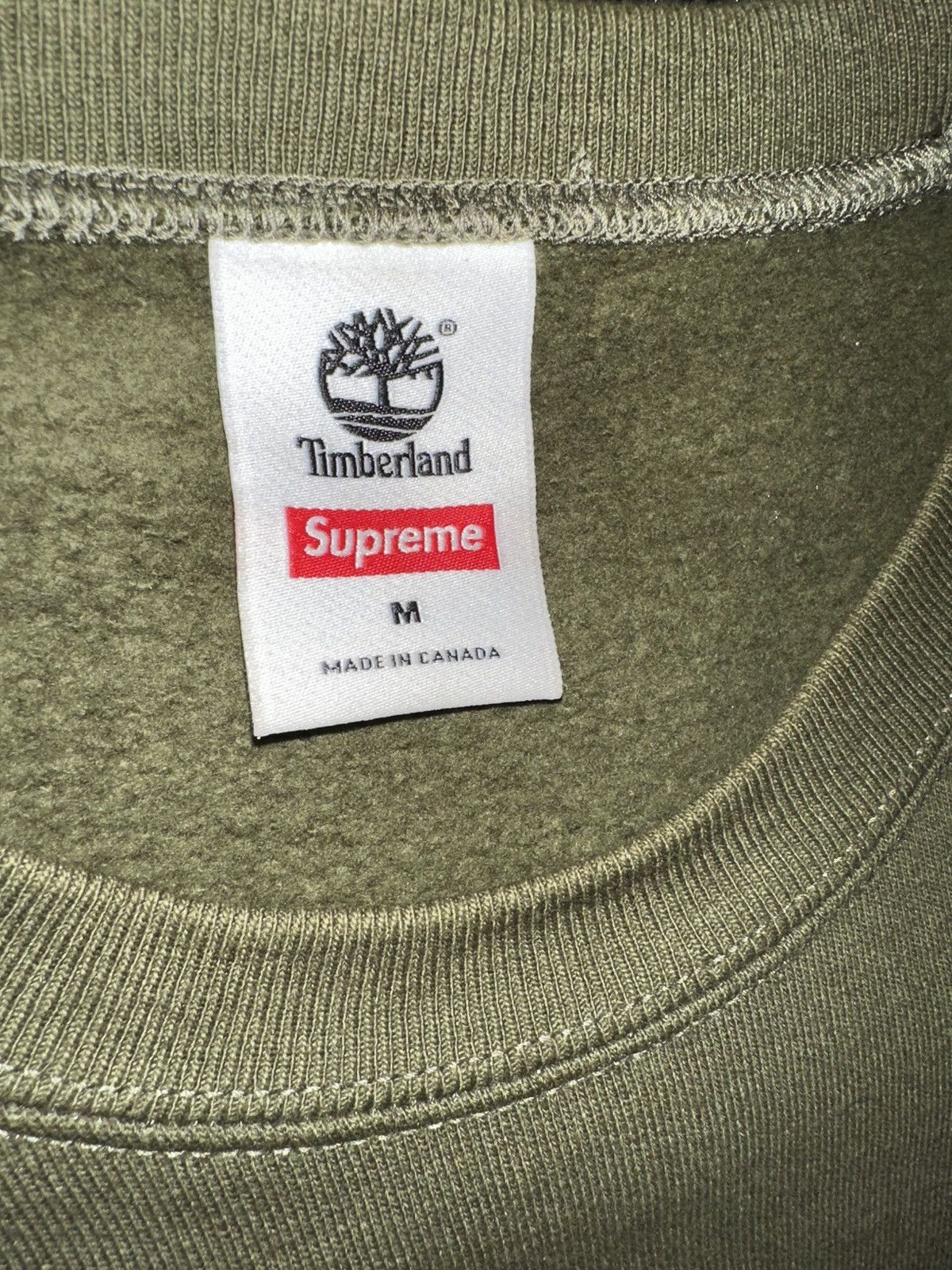 Supreme × Timberland SUPREME®/TIMBERLAND® CREWNECK Size US M / EU 48-50 / 2 - 2 Thumbnail