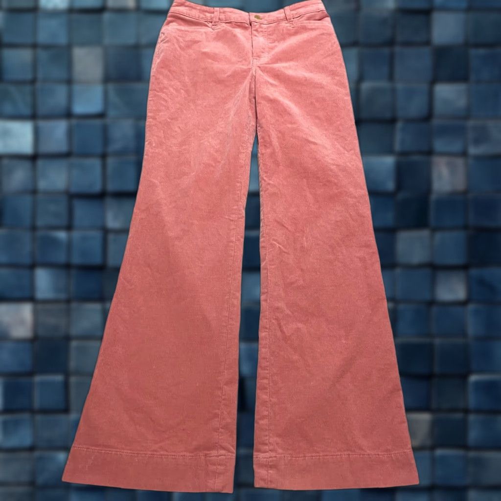 Talbots Talbots Jeans Women's Solid Pink Corduroy Flared High Rise 2 Regular Inseam 30 in Pant Womens Size 26" / US 2 / IT 38 - 1 Thumbnail
