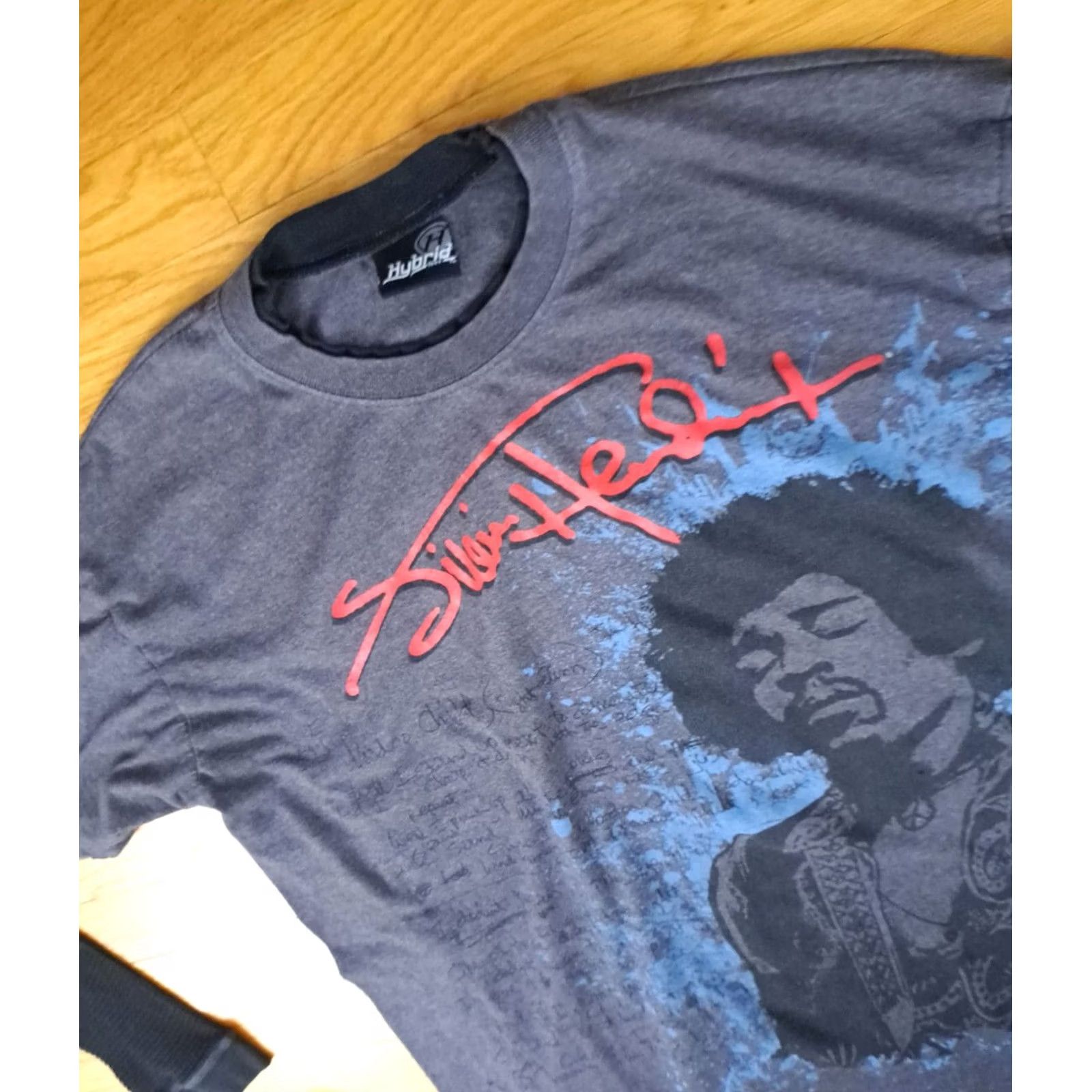 X-LARGE VINTAGE Hybrid Shirt XL Jimi Hendrix Voodo Chile Rock Music Ragland Size US XL / EU 56 / 4 - 3 Thumbnail