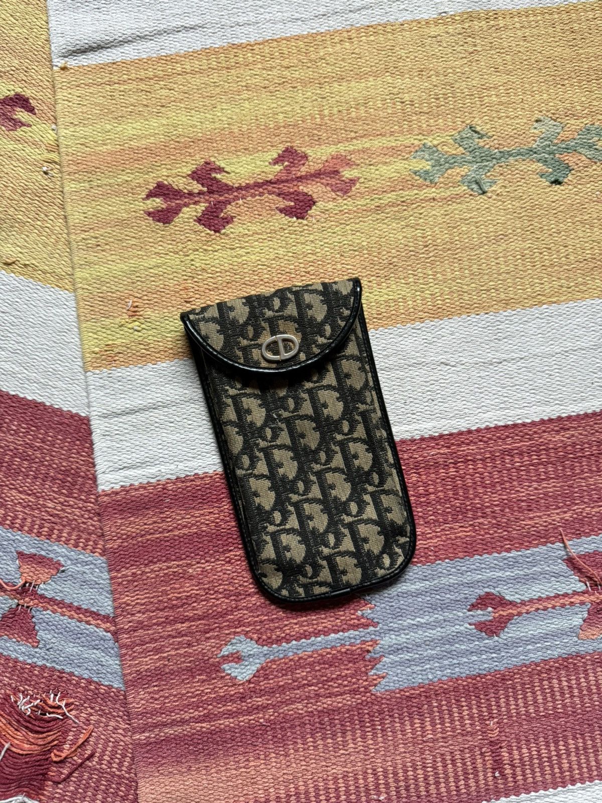 Dior Vintage 80’s Christian Dior Monogram Leather Glasses Case Size ONE SIZE - 1 Thumbnail