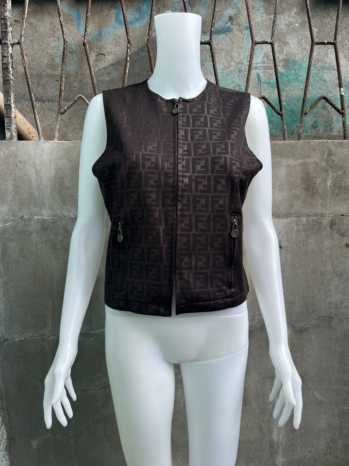 Fendi Zucca Monogram Vest Size S / US 4 / IT 40 - 1 Thumbnail