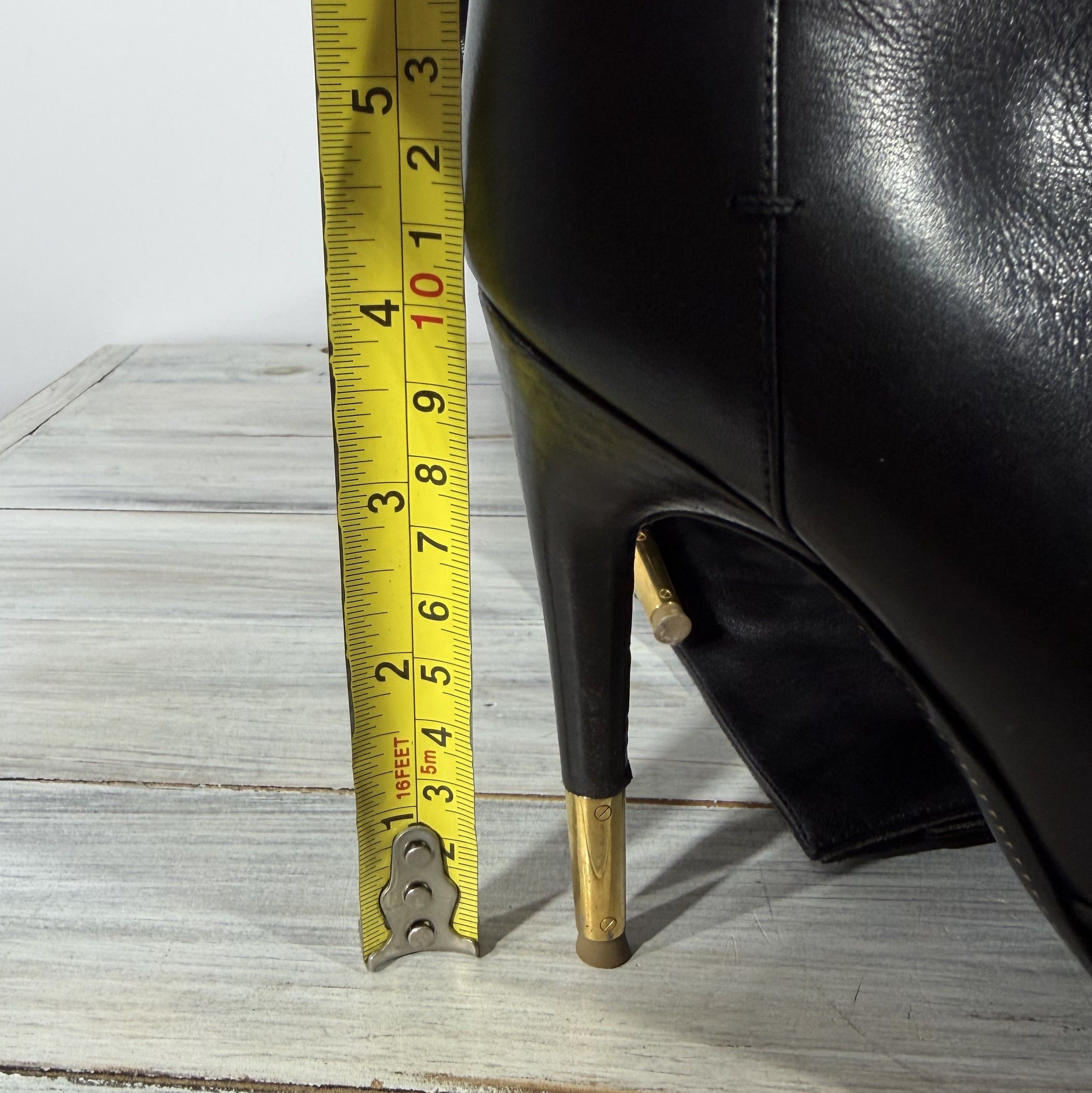TOM FORD Embellished Leather Over-The-Knee Boots MadeinItaly
