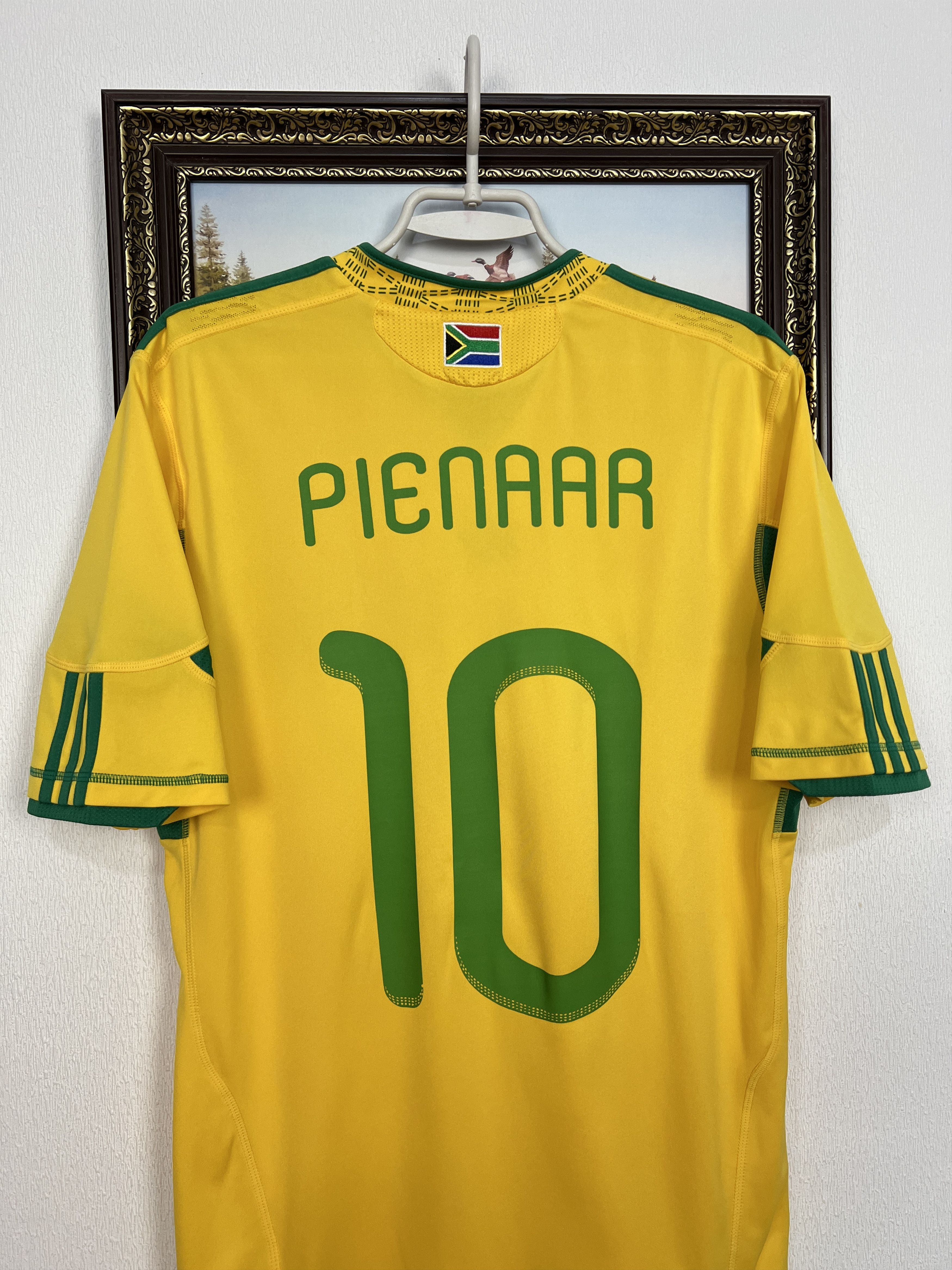 Adidas South Africa football shirt 2010 Soccer #10 Pienaar Jersey Size US M / EU 48-50 / 2 - 9 Thumbnail