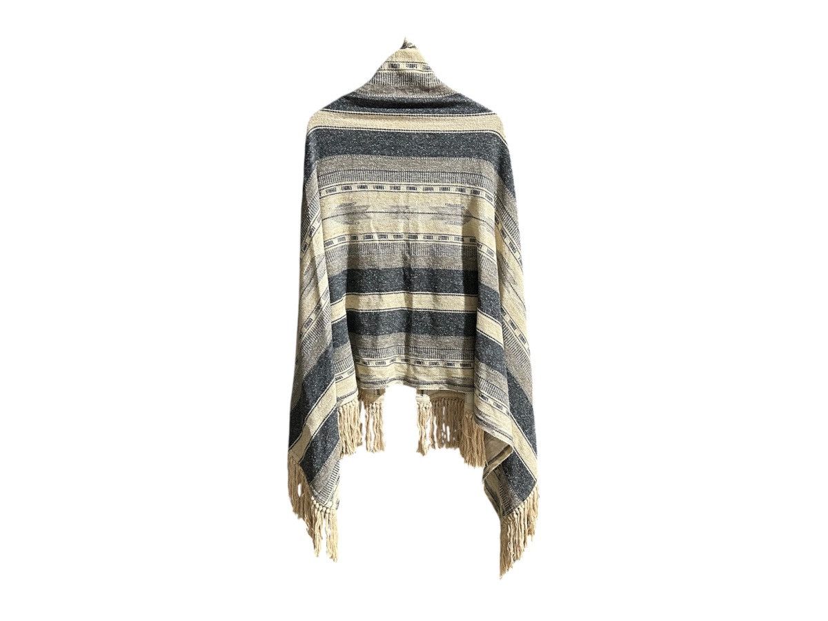 GOA 🔥Y2K Archived Goa Stole Fringed Ethnic Capes Frayed Scarf Size US XL / EU 56 / 4 - 4 Thumbnail