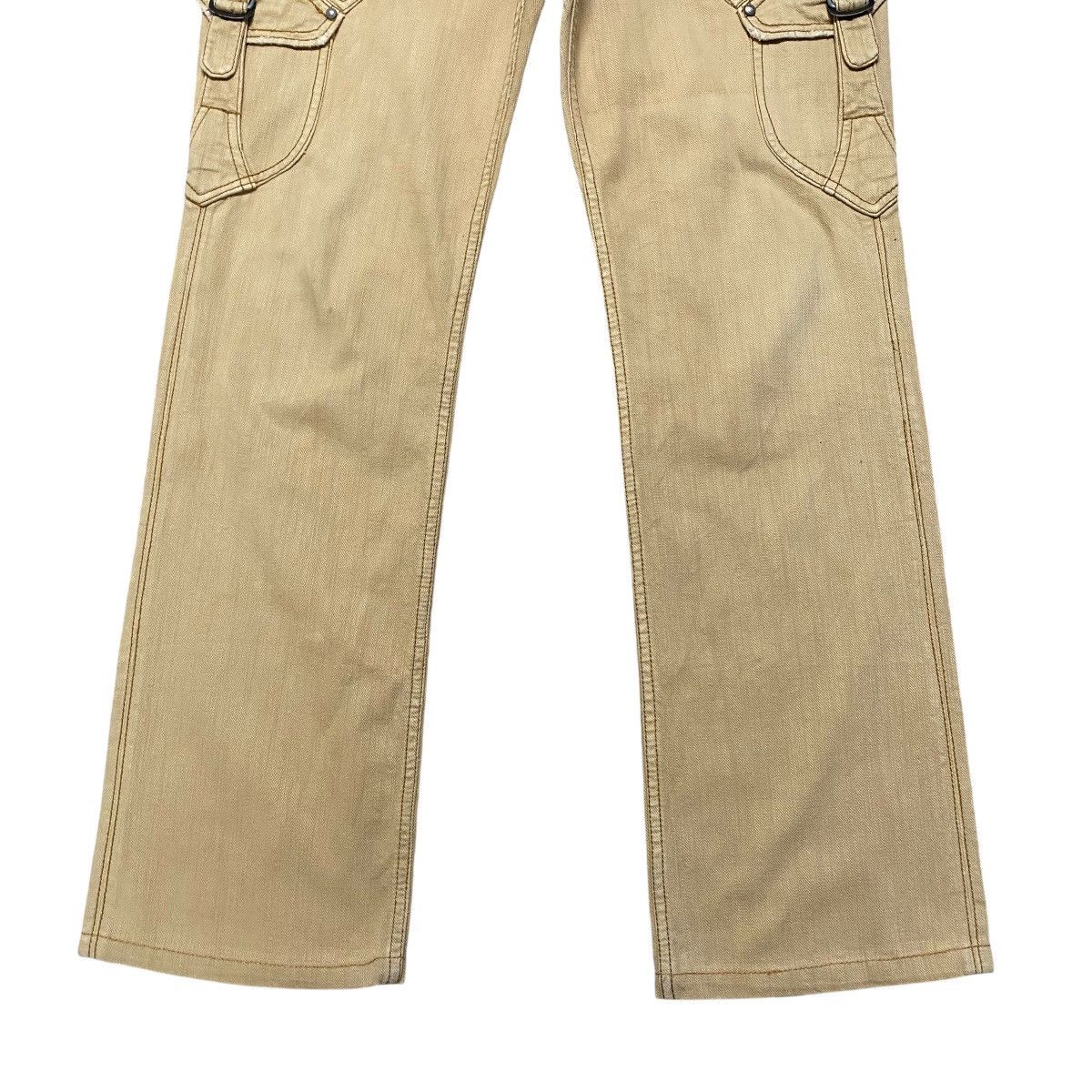 Nicole Club Y2K NCFM Denim Cargo Flare Pants Size US 34 / EU 50 - 7 Thumbnail