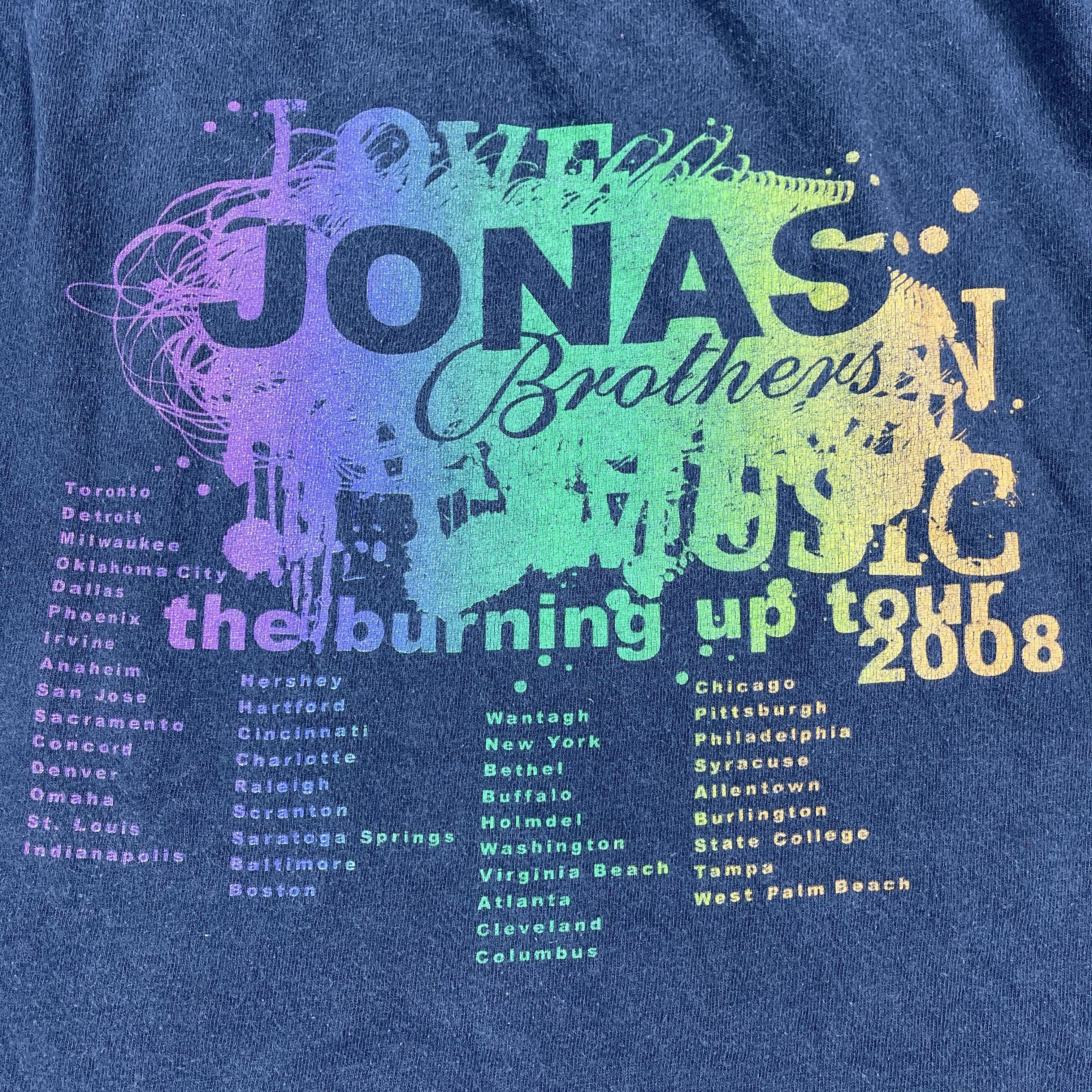Band Tees Jonas Brothers Tour 2008 T-shirt Size US XL / EU 56 / 4 - 4 Thumbnail
