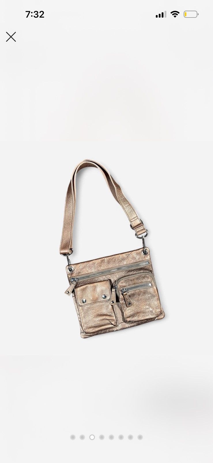 Fossil Vintage Fossil Metallic Gold Crossbody Bag Size ONE SIZE - 3 Thumbnail