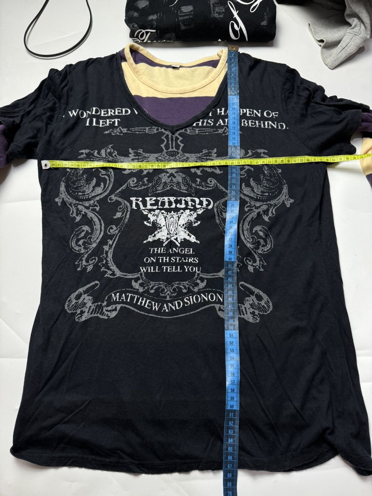 If Six Was Nine × Japanese Brand × Le Grande Bleu (L.G.B.) Double Layers Poem 1of1 Long Sleeve Size US S / EU 44-46 / 1 - 7 Thumbnail