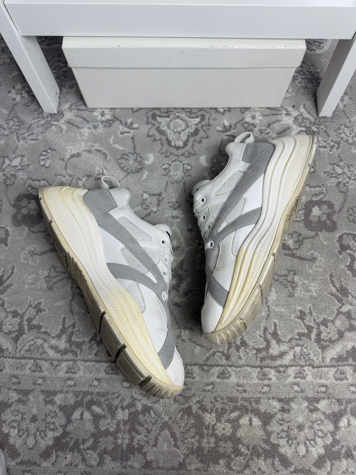 Designer × Prada Prada Milano low top leather platform sneakers US11.5 luxury Size US 11.5 / EU 44-45 - 7 Thumbnail