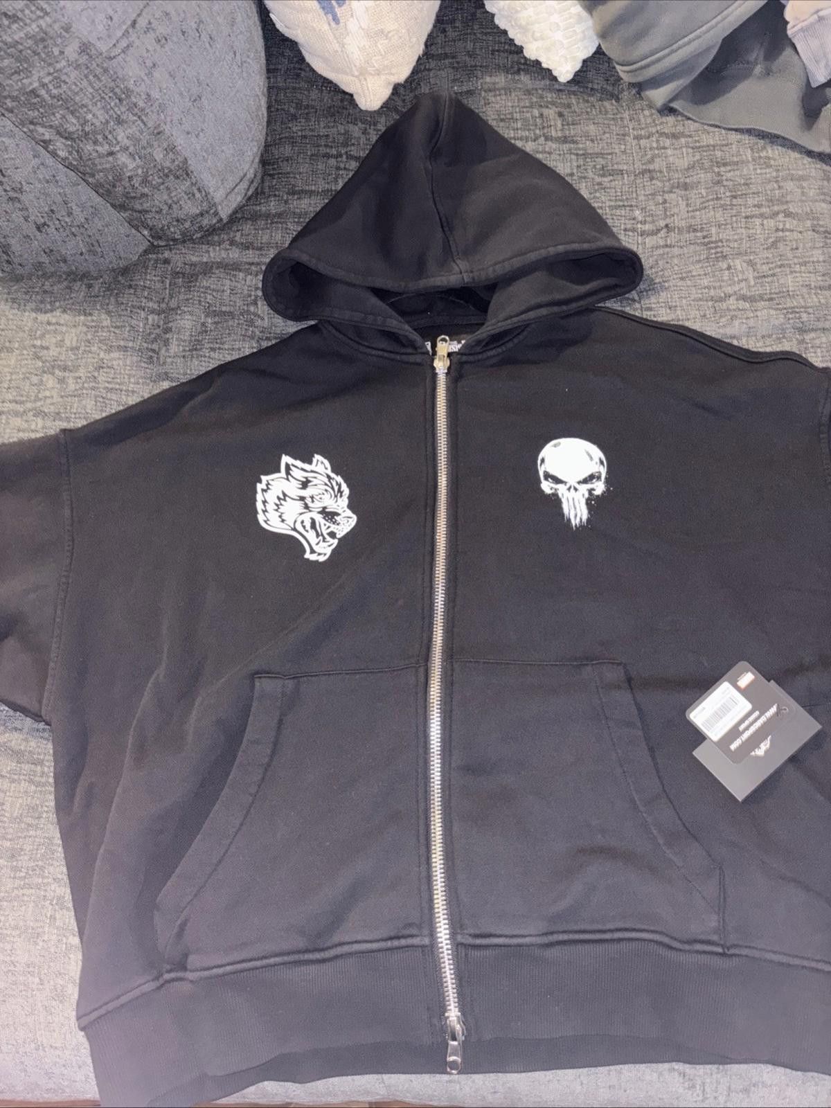 Marvel Comics Darc Sport Punisher Marvel Black Oversized Hood Box Cut Med Size US M / EU 48-50 / 2 - 1 Thumbnail
