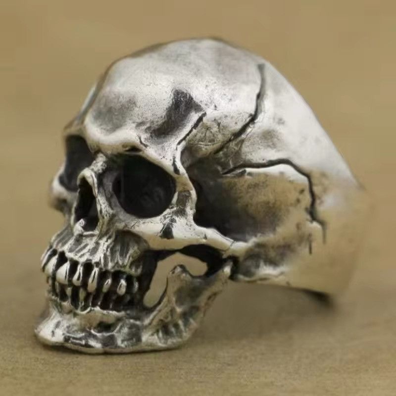 Jewelry Retro Personality Skull Ring Size ONE SIZE - 3 Thumbnail