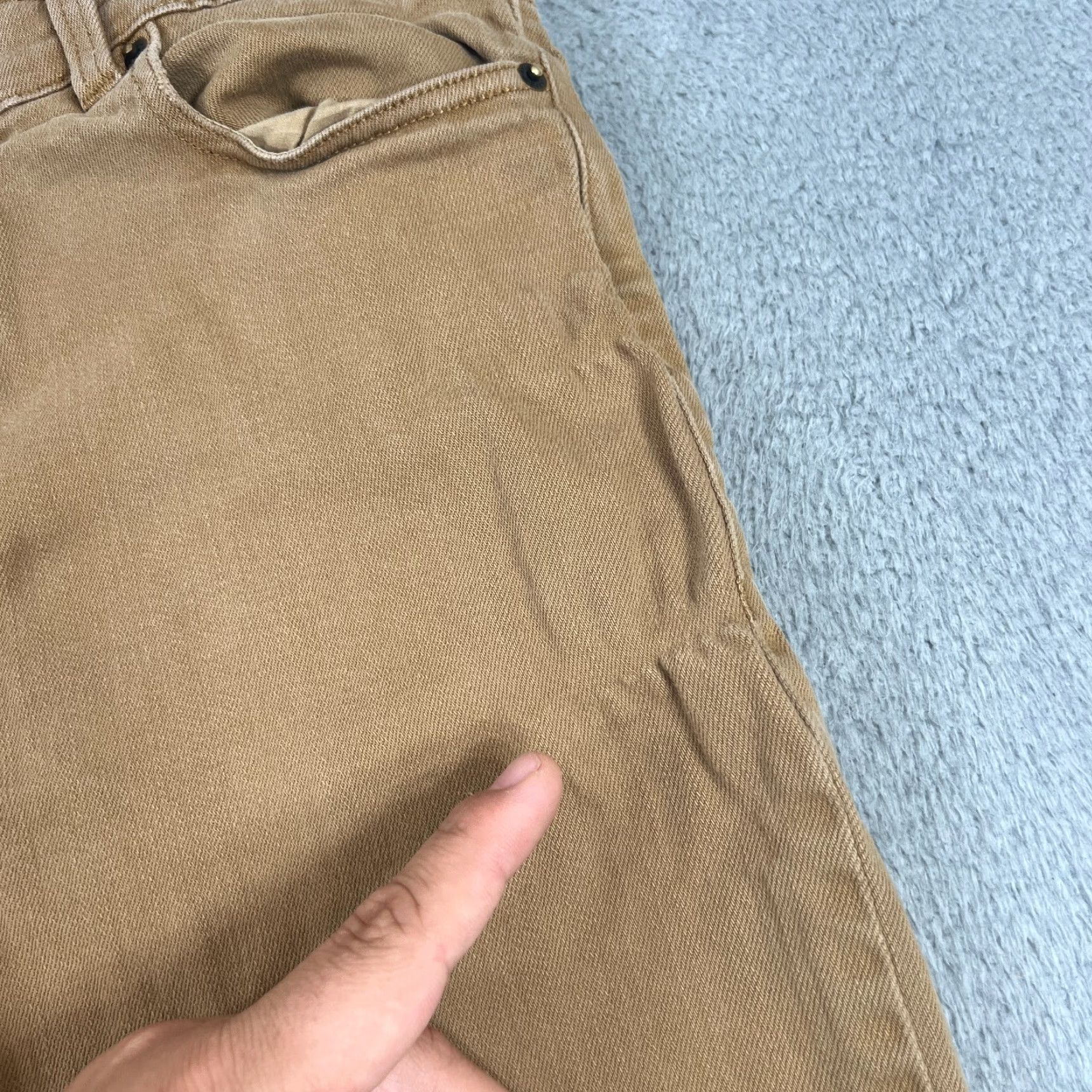 Marine Layer VINTAGE Marine Layer Men's Chino Pants 33x30 Flat Front Cotton Spandex Brown Casual Size US 33 - 4 Thumbnail
