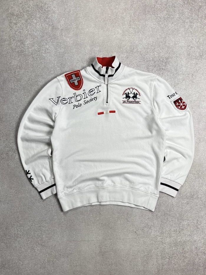 La Martina Vintage La Martina Verbier Quarter Zip Sweater L Size US L / EU 52-54 / 3 - 1 Thumbnail