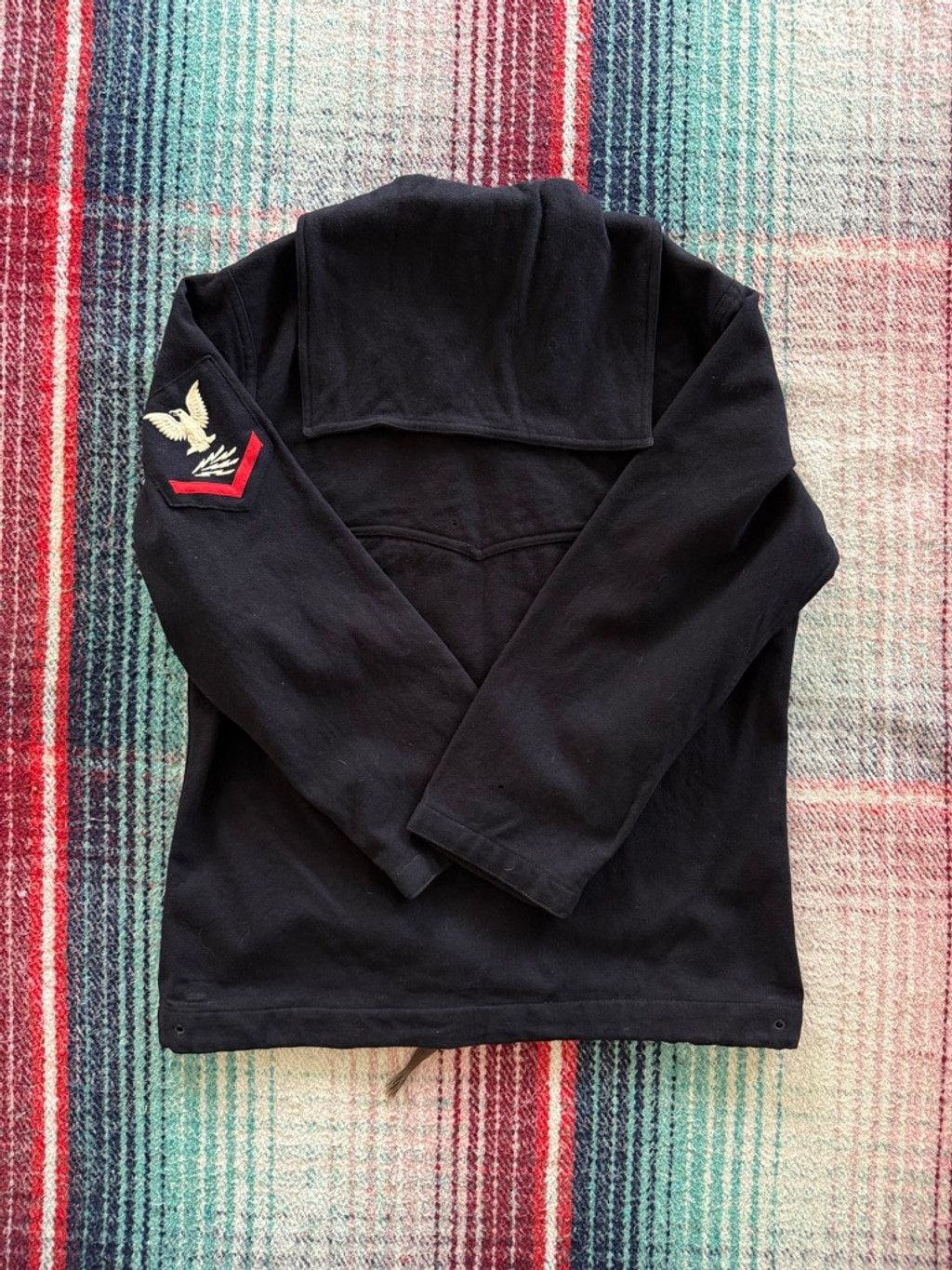 Vintage 40s US Navy Wool Crackerjack Overshirt Size US M / EU 48-50 / 2 - 4 Thumbnail