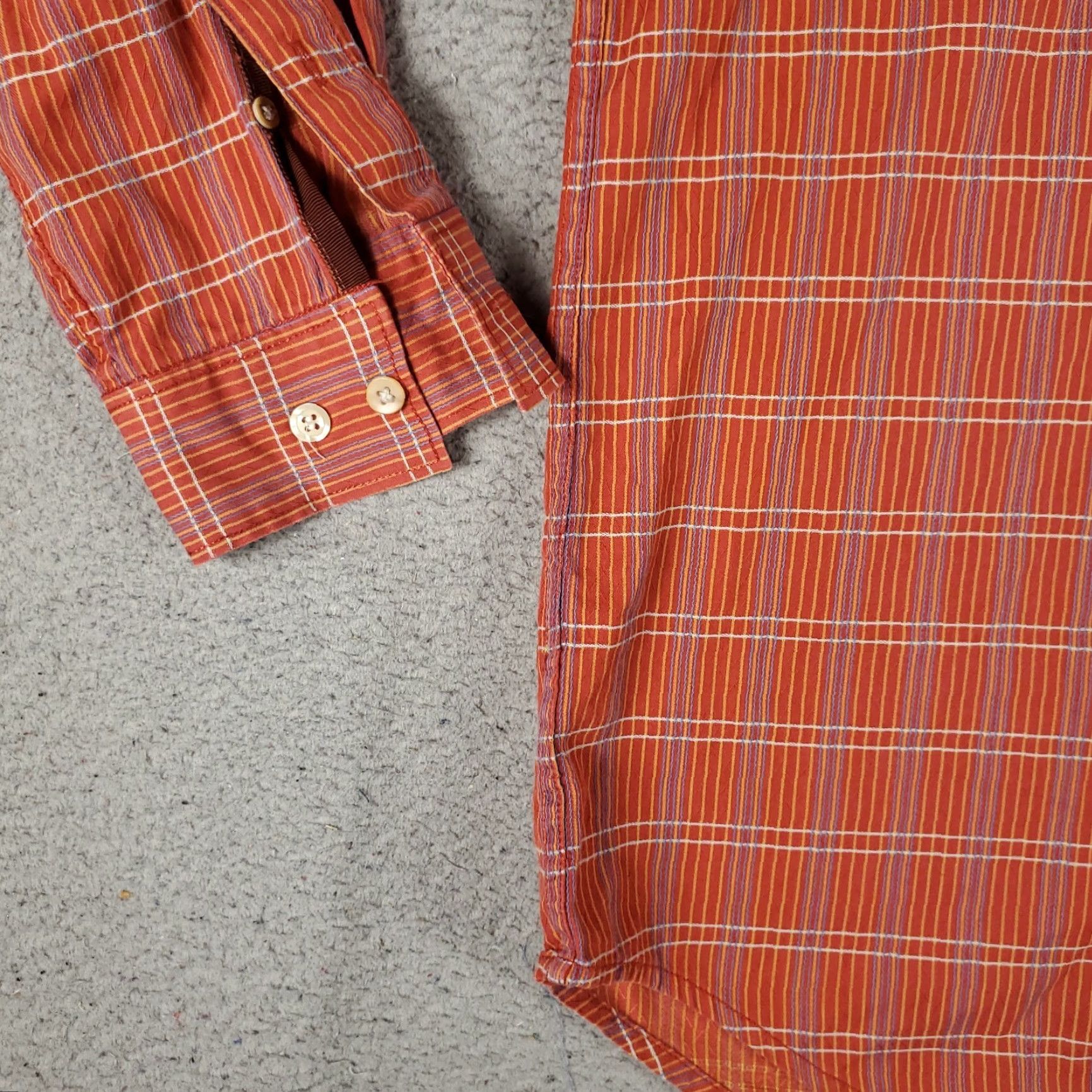 Tommy Bahama Tommy Bahama Shirt Mens Medium Red Plaid Button-Up Long Sleeve Cotton Size US M / EU 48-50 / 2 - 3 Thumbnail