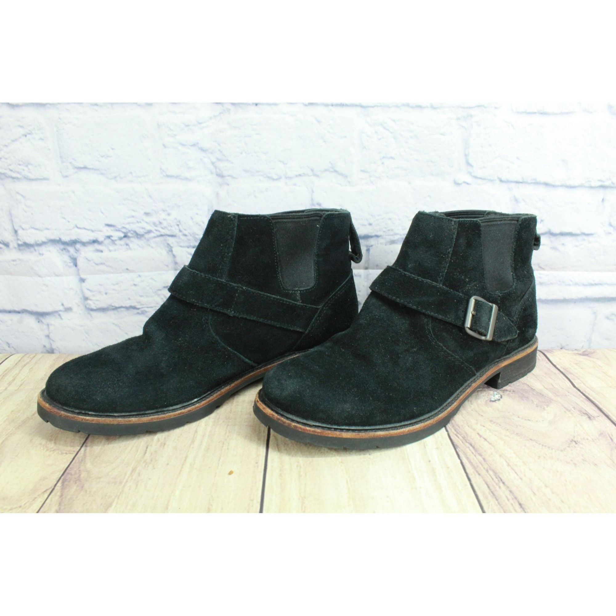 L.L. Bean LL Bean Women's Slip On Buckled Chelsea Ankle Booties Size US 9.5 / IT 39.5 - 2 Thumbnail