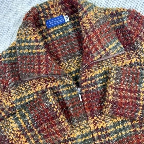 J.McLaughlin J. McLaughlin Womens Wool Alpaca Blend Tweed Jacket Full Zip Collar Coat Multicolor XS Size XS / US 0-2 / IT 36-38 - 3 Thumbnail
