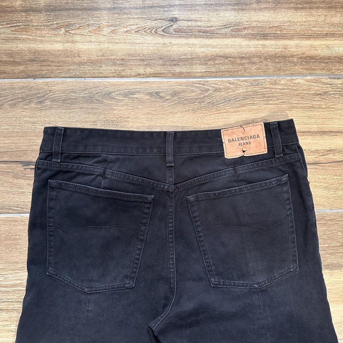 Balenciaga [M] 1550$ Black flared double knee jeans Size US 31 - 15 Thumbnail