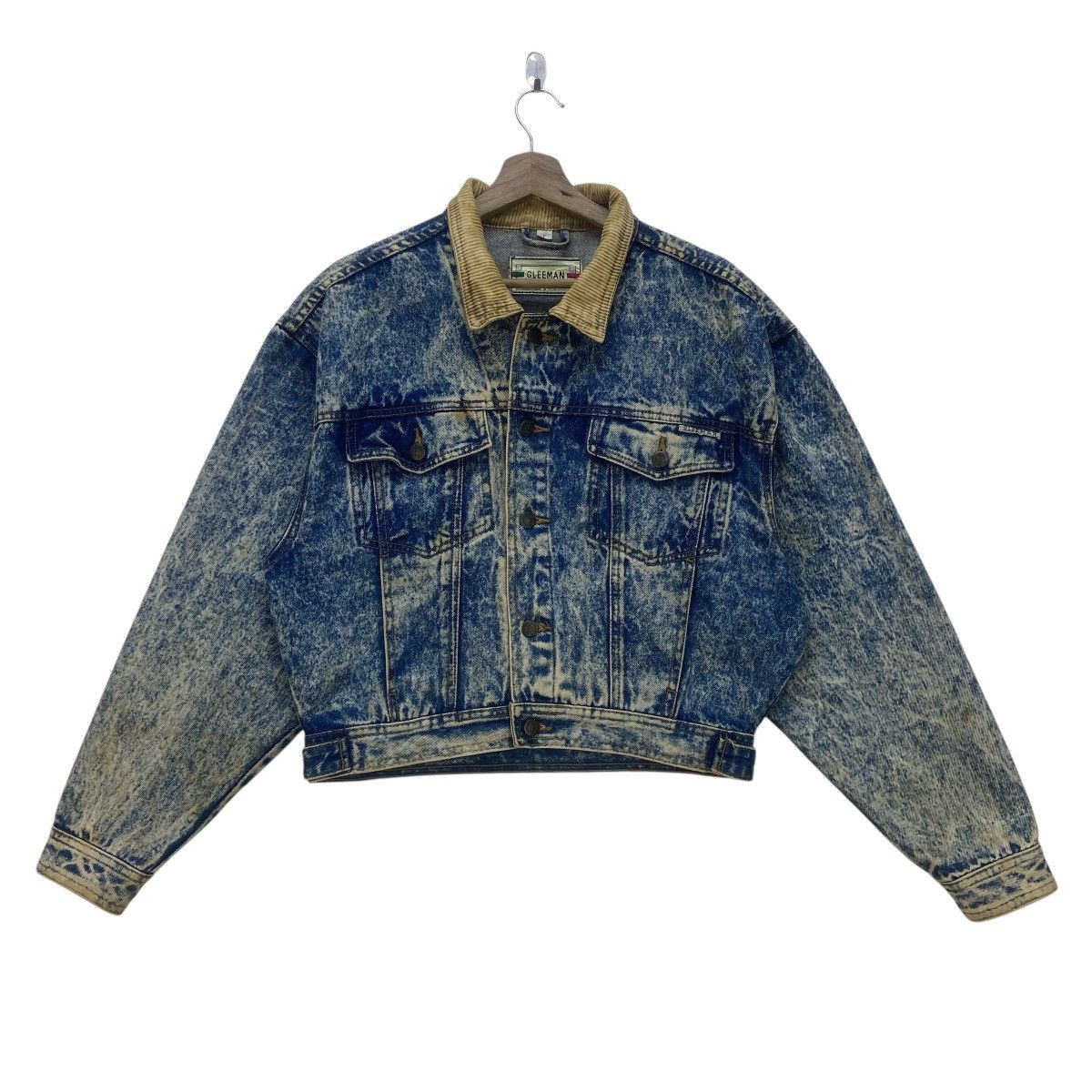 Japanese Brand Vtg Gleeman Japanese Brand Acid Wash Retro Trucker Jacket Size US M / EU 48-50 / 2 - 2 Thumbnail