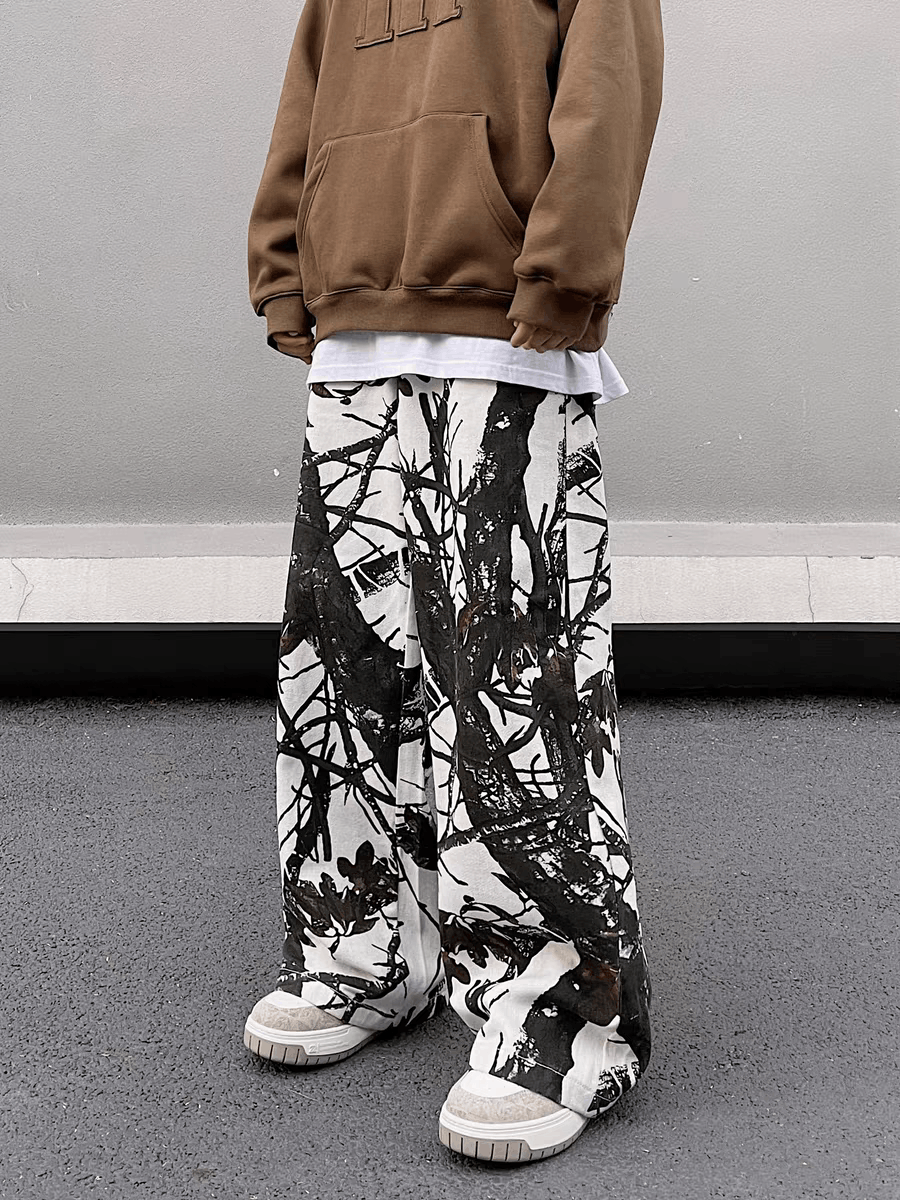 Camouflage High Street Vintage Casual Pants