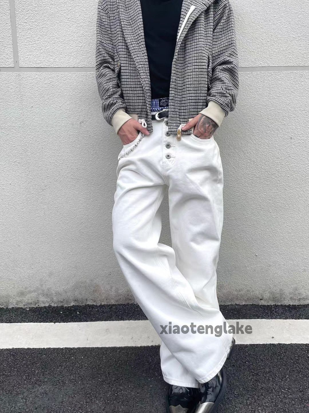 Vintage Unisex utility loose baggy skate hiphop carpenter pants Size US 30 / EU 46 - 1 Thumbnail