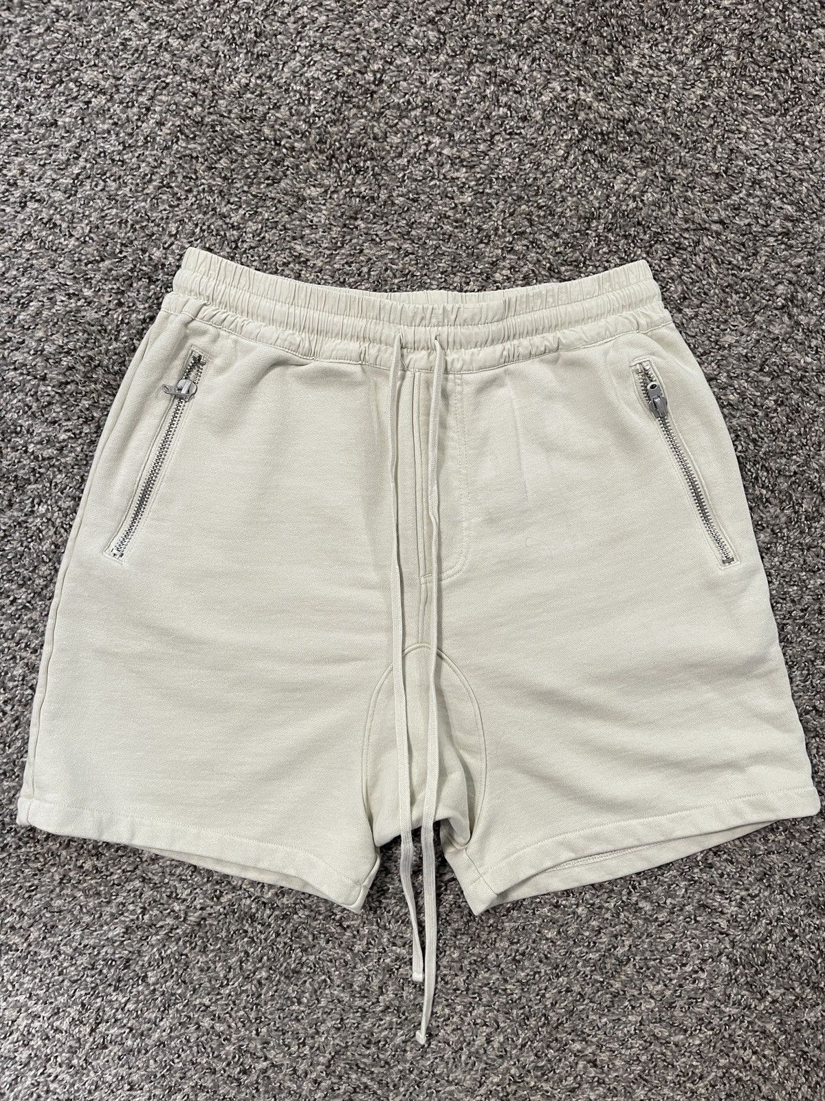Fear of God FOG Fear of God Essentials Cream Drawstring Shorts Size M Grailed