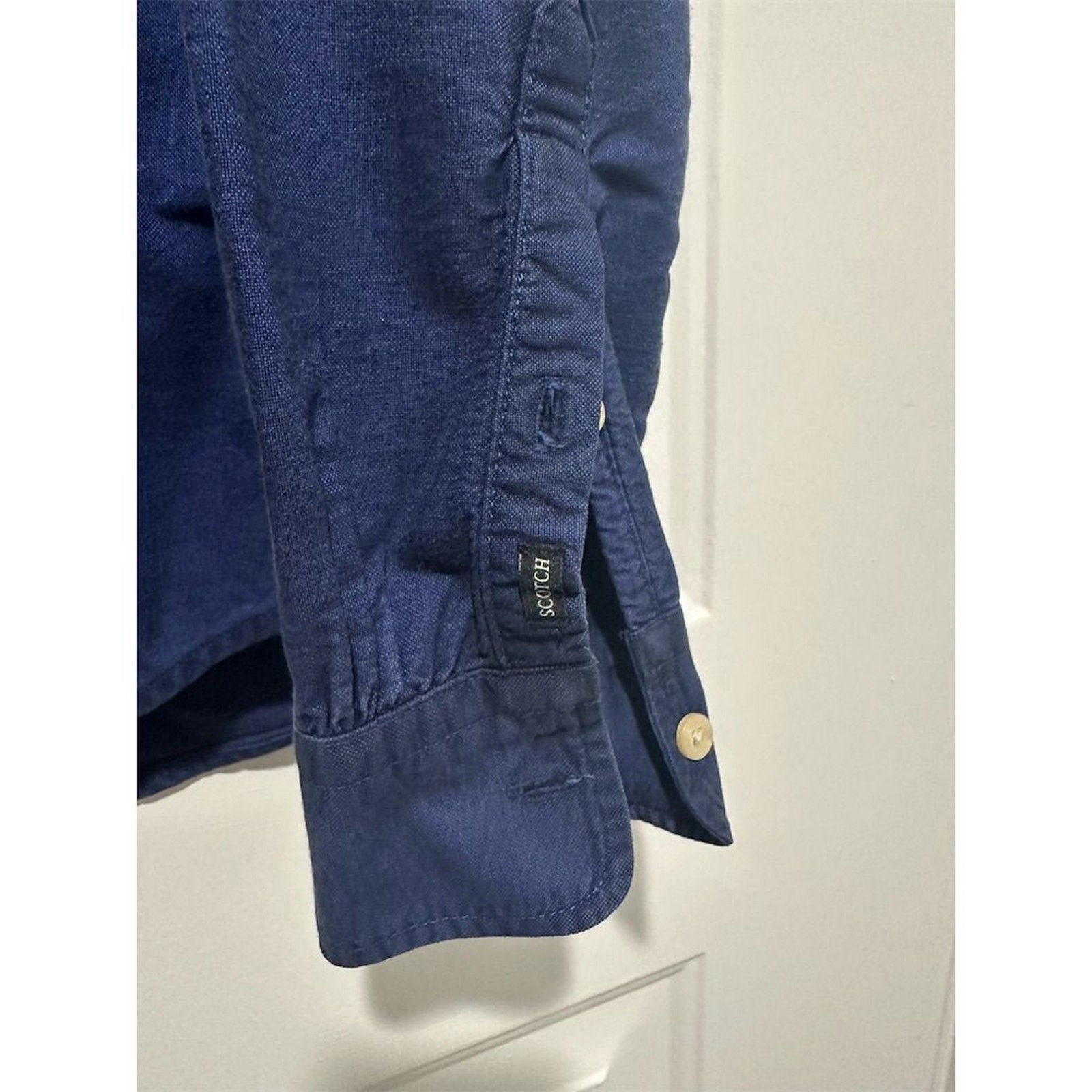 Scotch & Soda Scotch & Soda Men's Blue Long Sleeve Button-Up S Size US S / EU 44-46 / 1 - 3 Thumbnail