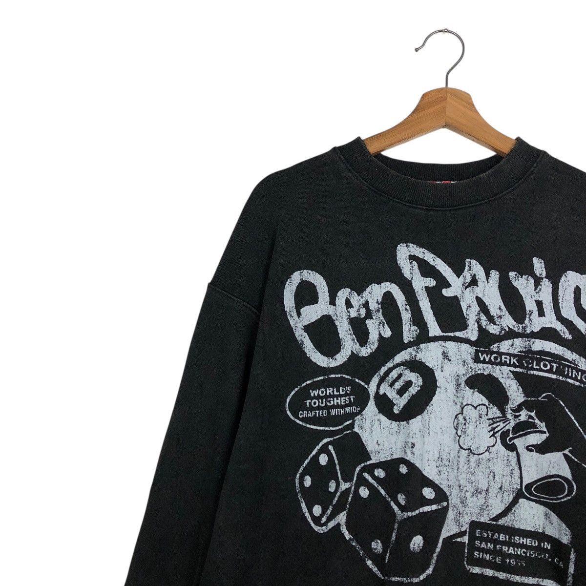 Japanese Brand 📌Vintage Sweatshirt Crewneck Ben Davis Big Logo Punk Style Size US M / EU 48-50 / 2 - 8 Thumbnail