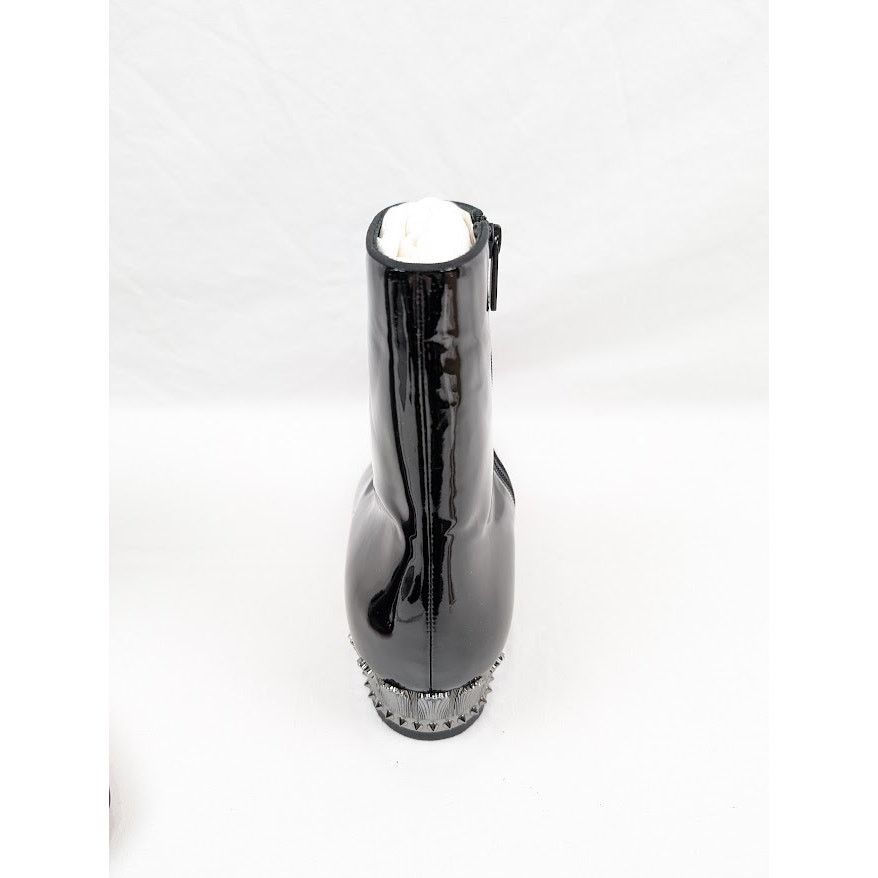 Christian Louboutin o1rshd1 Lipsiboot 35mm Patent Leather Boot in Black Size US 12 / EU 45 - 16 Thumbnail