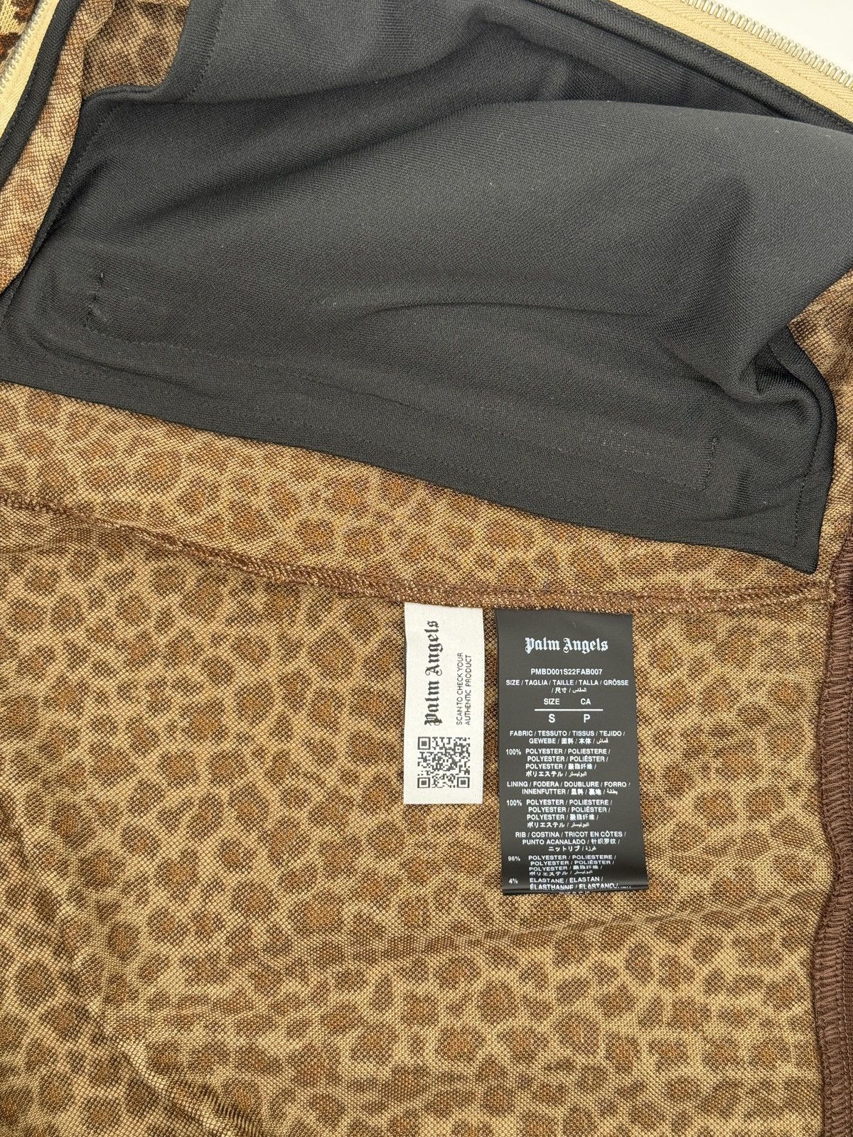 Palm Angels Palm Angels High Neck Leopard Jacquard Jacket Size US S / EU 44-46 / 1 - 5 Thumbnail