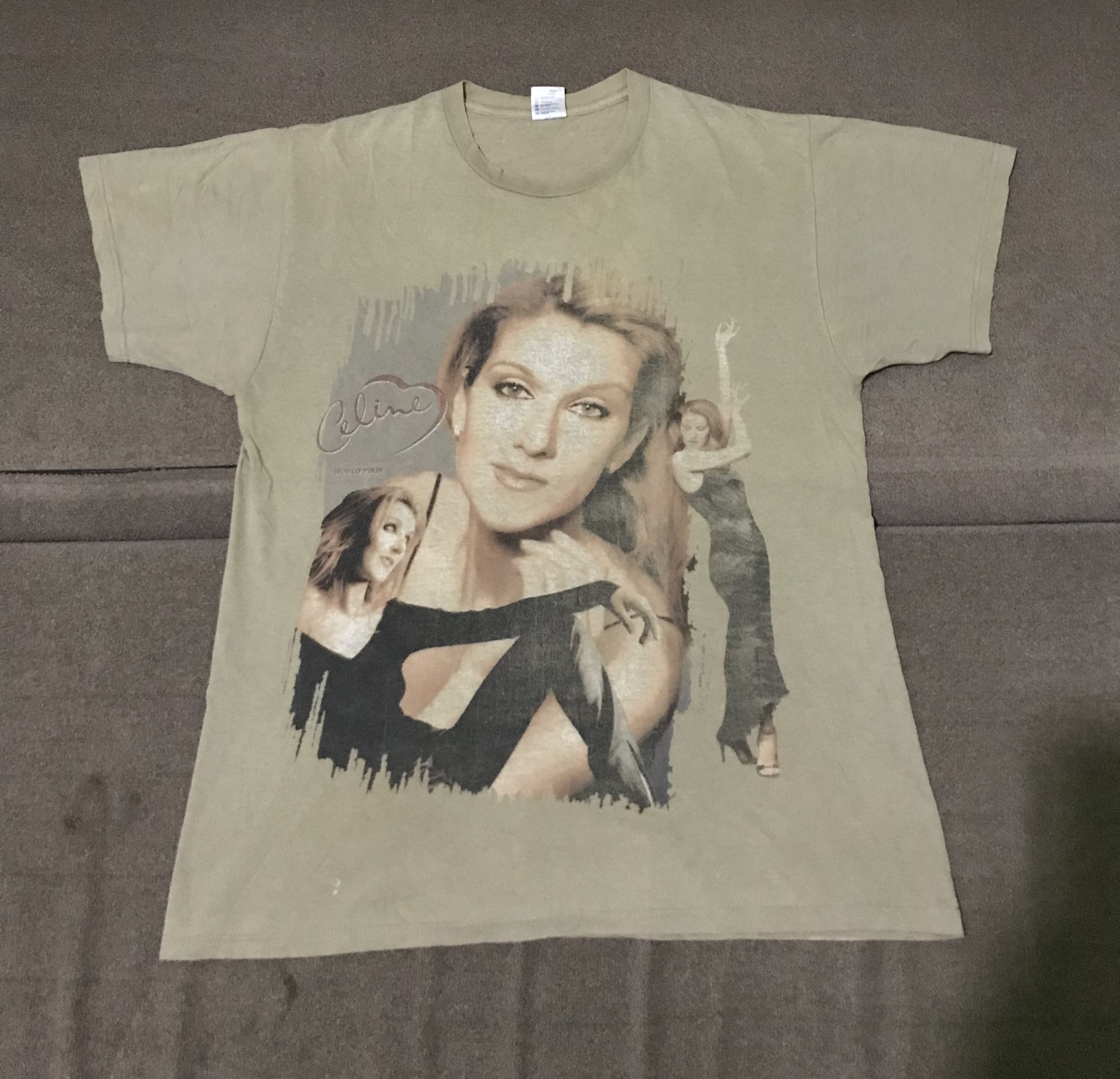 Vintage Vintage Celine Dion 1999 Tour Shirt Madonna Mariah Carey Size US L / EU 52-54 / 3 - 2 Thumbnail