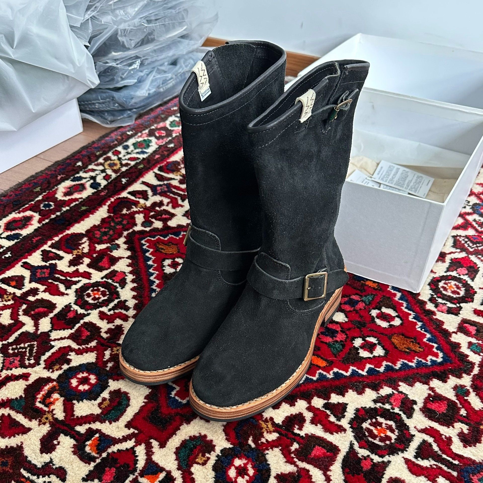 Visvim Visvim T.W.O Folk Suede Engineer Boots Size US 9 / EU 42 - 2 Thumbnail