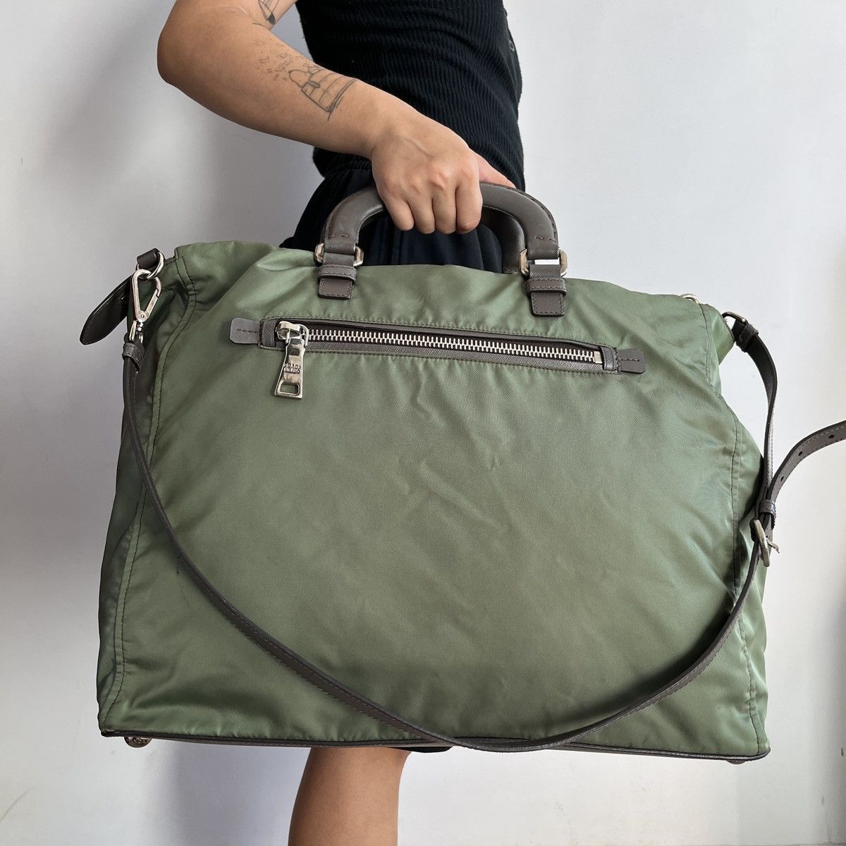 Prada Prada Nylon Saffi Travel 2-Way Large Bag Size ONE SIZE - 2 Thumbnail