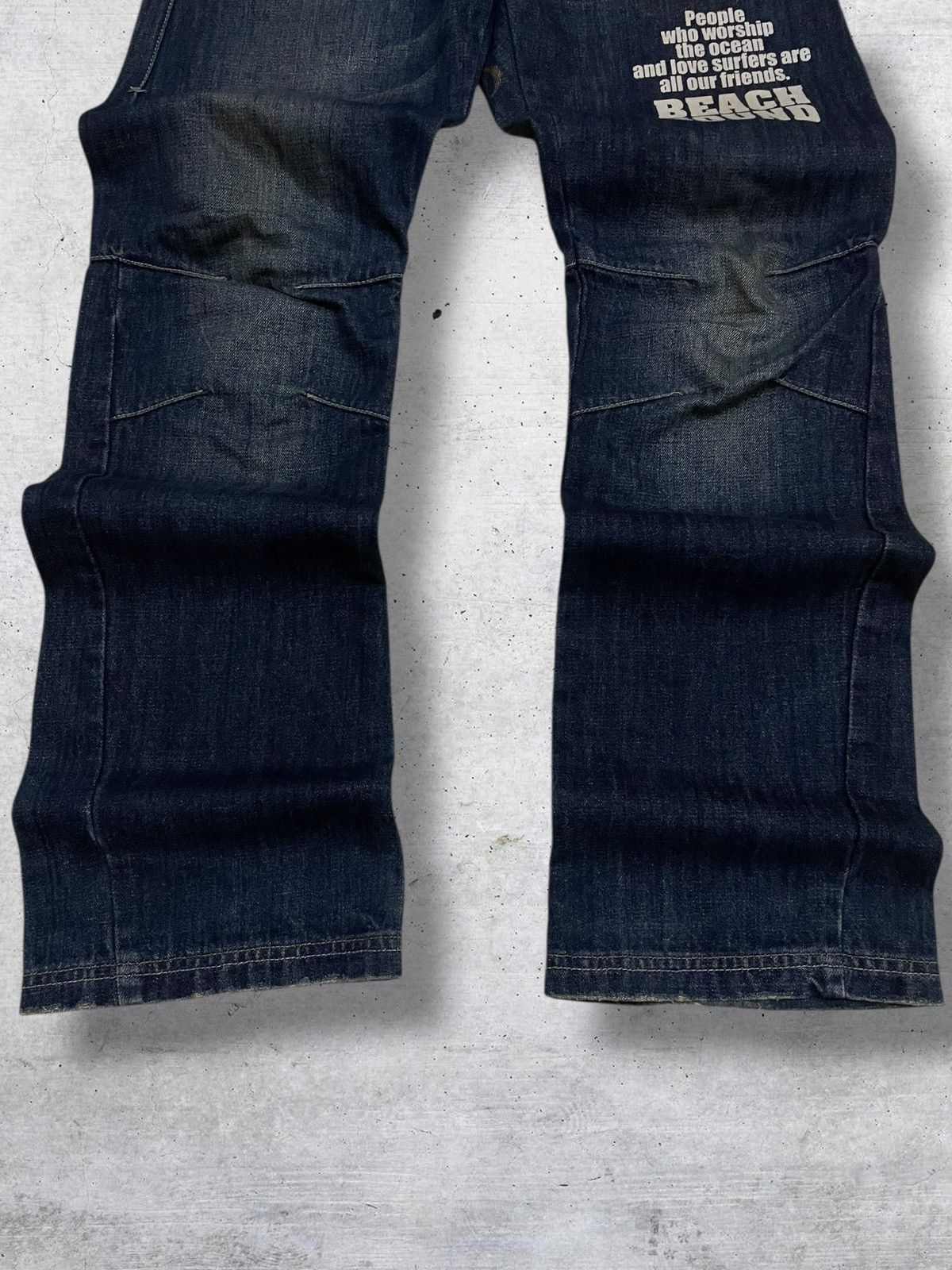 Japanese Brand VINTAGE BEACH SOUND 1990S JAPAN DESIGNER DAICOCK POEM JEANS Size US 30 / EU 46 - 3 Thumbnail