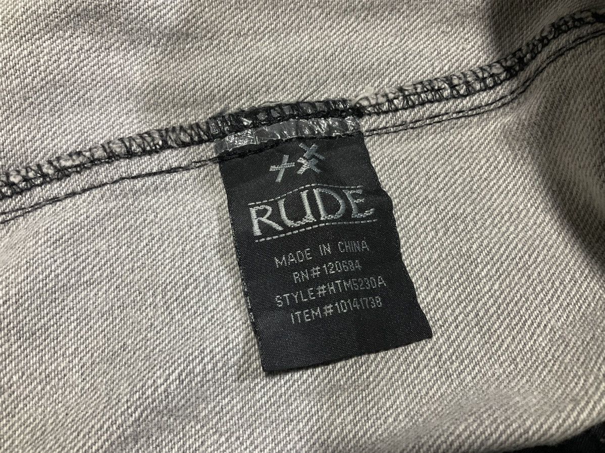 Hysteric Glamour × Japanese Brand × Seditionaries 🔥Sick Y2K Rude Frayed Denim Vest Tiger Printed Size US M / EU 48-50 / 2 - 9 Thumbnail
