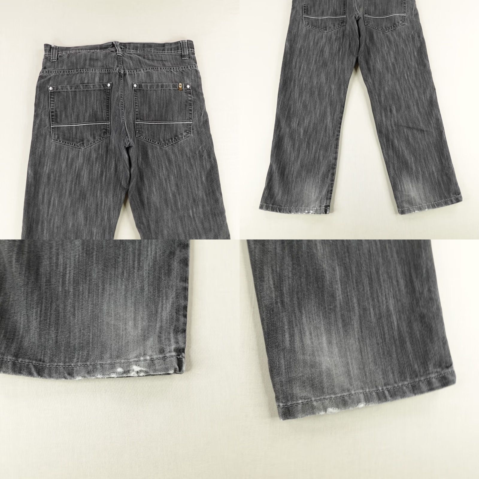Southpole VINTAGE Southpole Jeans 38 Black Denim Baggy Wide Straight Faded Y2K Mens Size US 38 / EU 54 - 8 Thumbnail