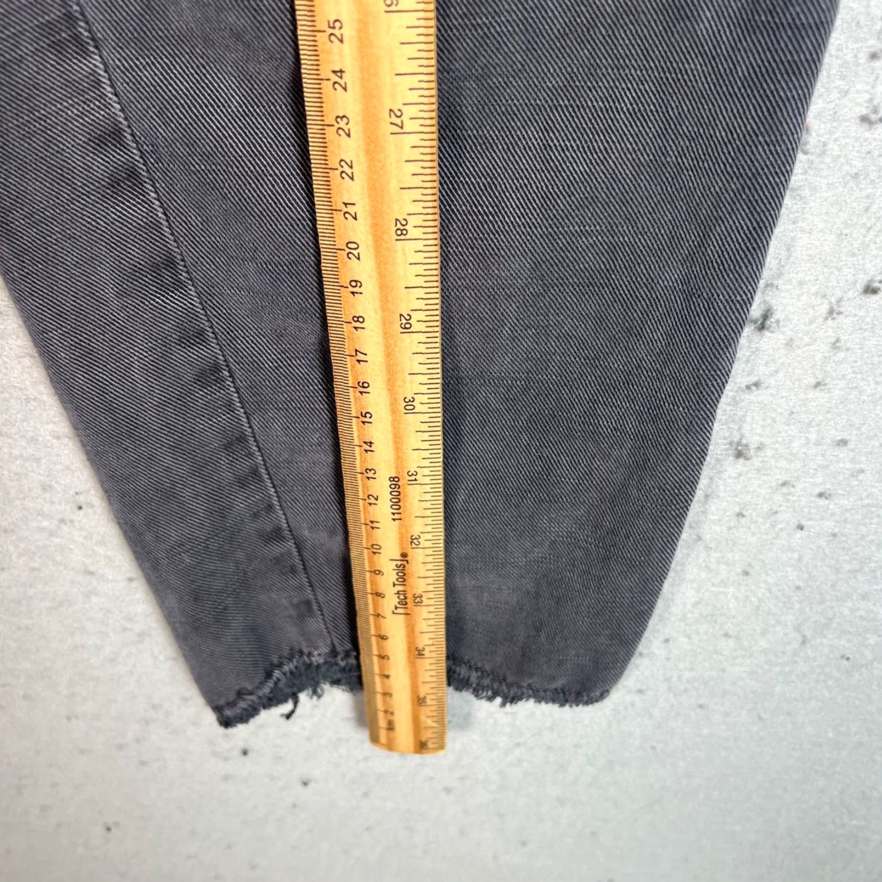 Zara Zara Womens Size Small Grey Jogger Pants Tapered Leg Raw Hem Size 28" / US 6 / IT 42 - 6 Thumbnail