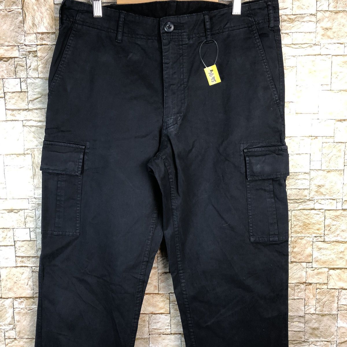 Japanese Brand Uniqlo Black japan utility tactical Cargo Pants #A645 Size US 34 / EU 50 - 5 Thumbnail