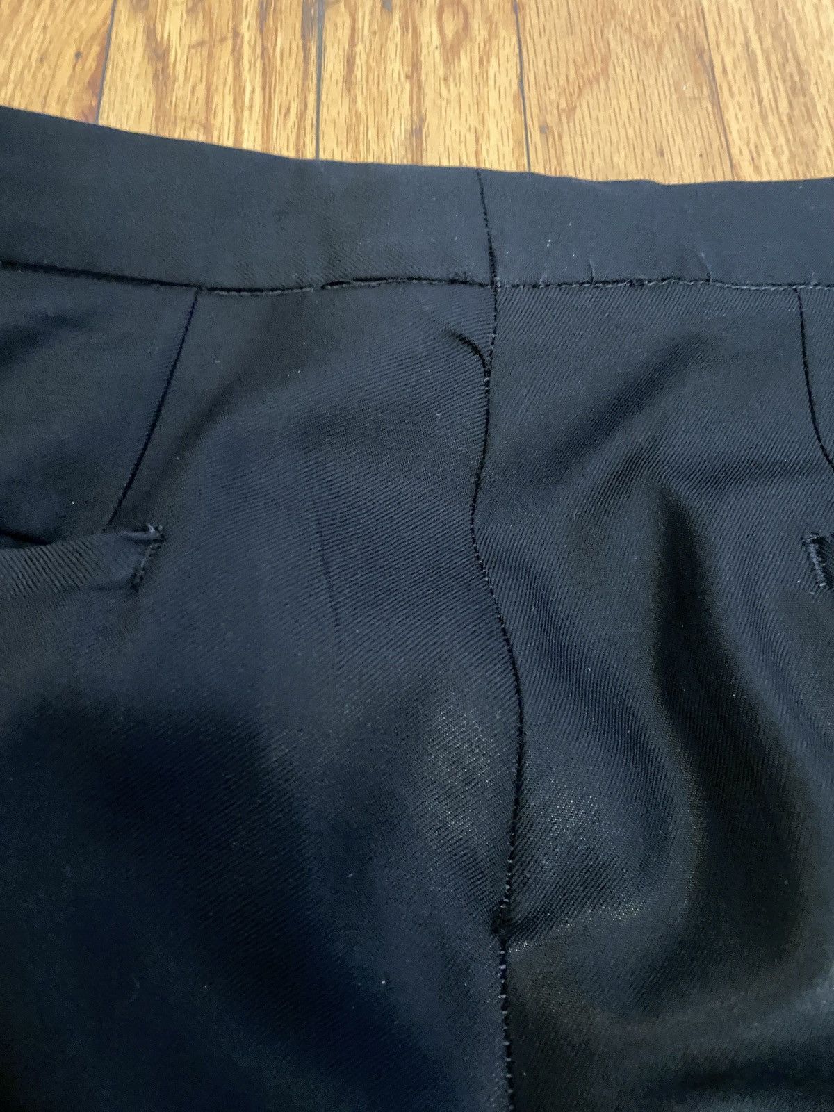 Raf Simons Raf Simons AW00 Black Confusion Wool Slacks Size US 28 / EU 44 - 5 Thumbnail