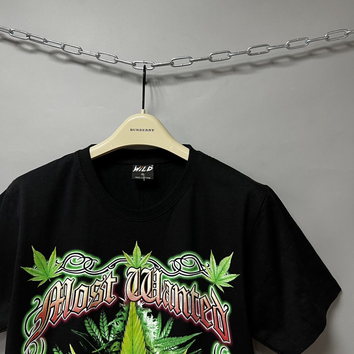 Bob Marley × Vintage Vintage WILD “Most Wanted” Weed Bob Marley Style T shirt tee Size US M / EU 48-50 / 2 - 4 Thumbnail