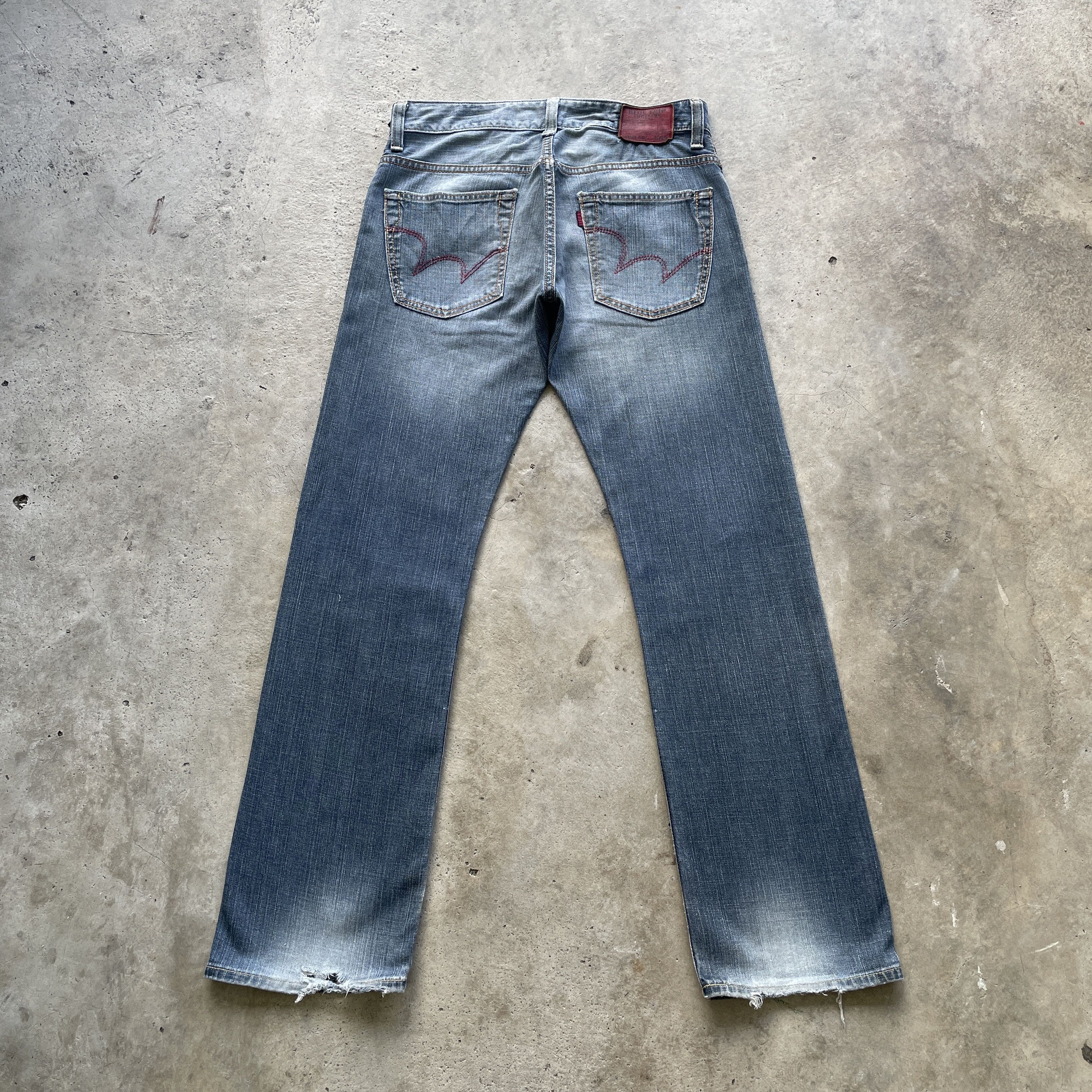 Edwin × Jean W32 VINTAGE EDWIN 503 DISTRESSED FADED JEANS PANTS DENIM Size US 32 / EU 48 - 12 Thumbnail