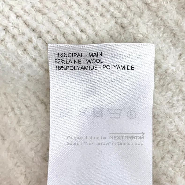 Louis Vuitton Louis Vuitton 26 off-white logo intarsia crewneck wool lon Size US M / EU 48-50 / 2 - 7 Thumbnail